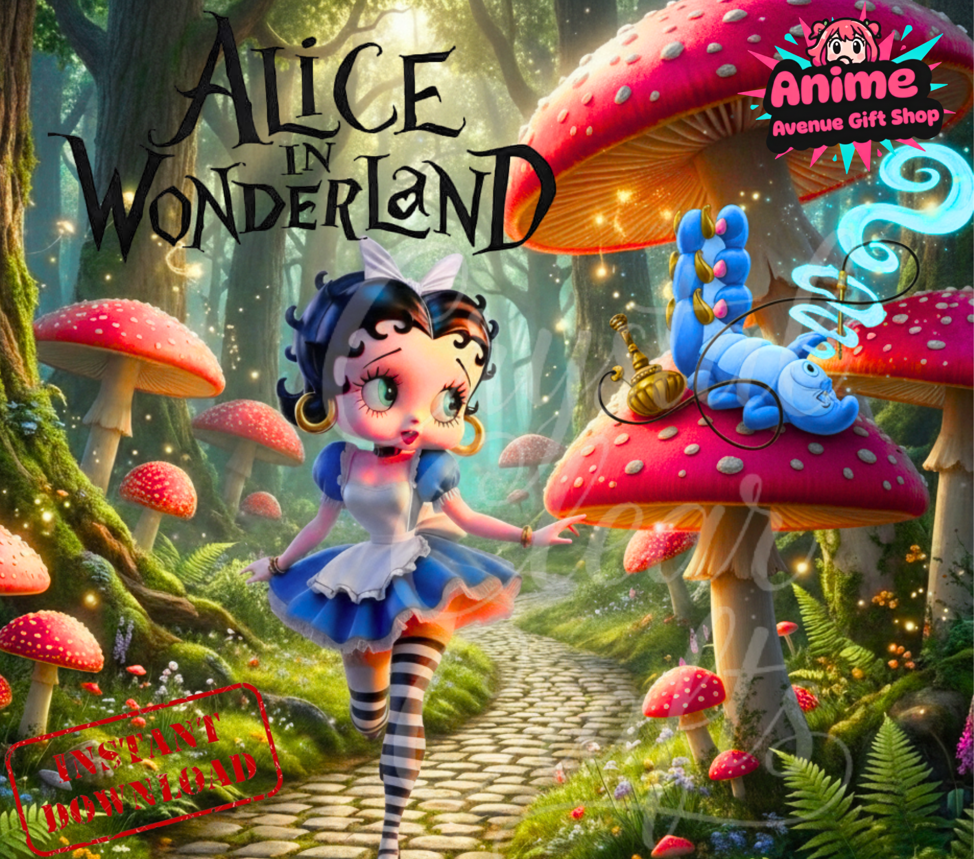 Alice in Wonderland 20oz Digital Tumbler Wrap