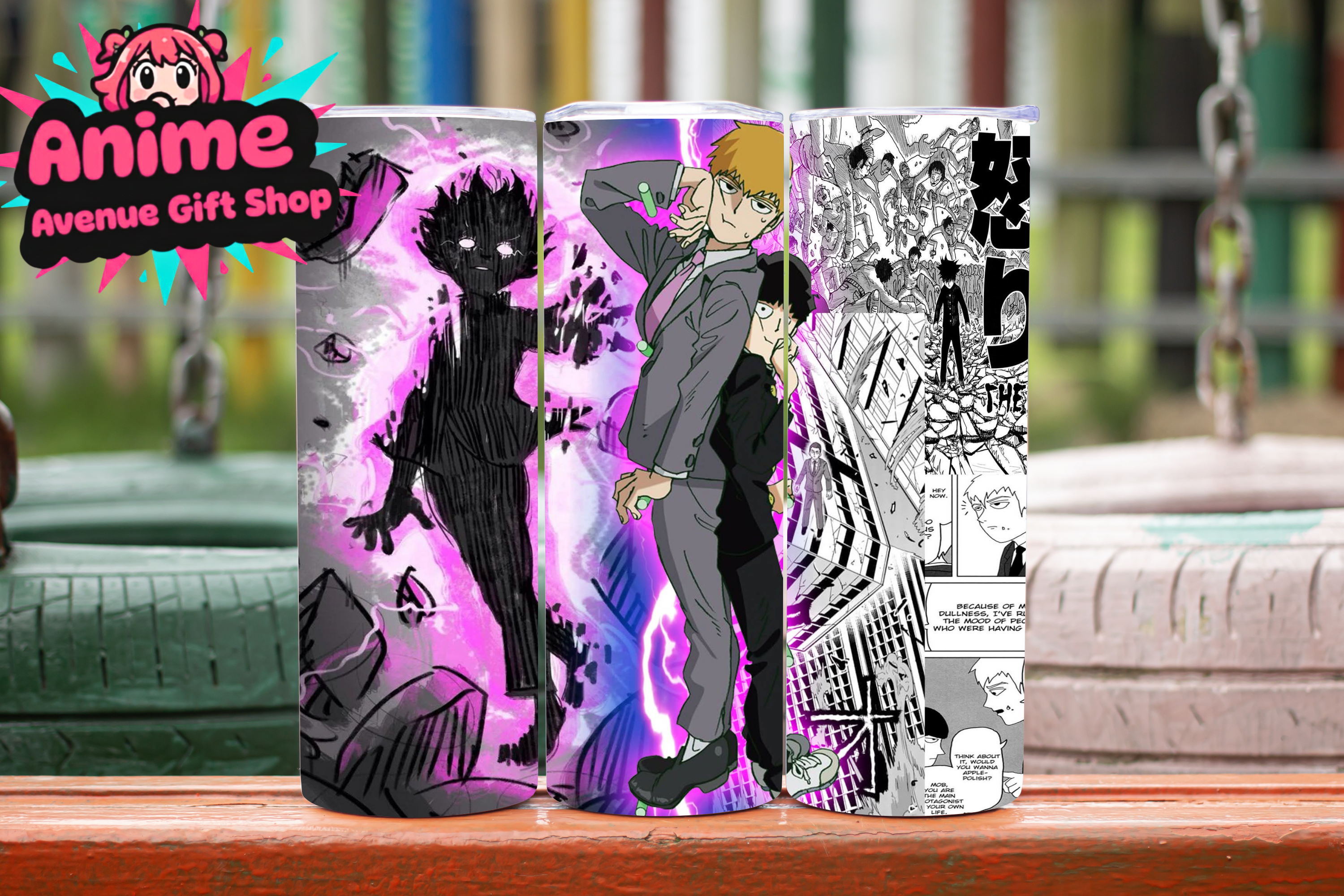 Mob Psycho 100 Digital Tumbler Wrap
