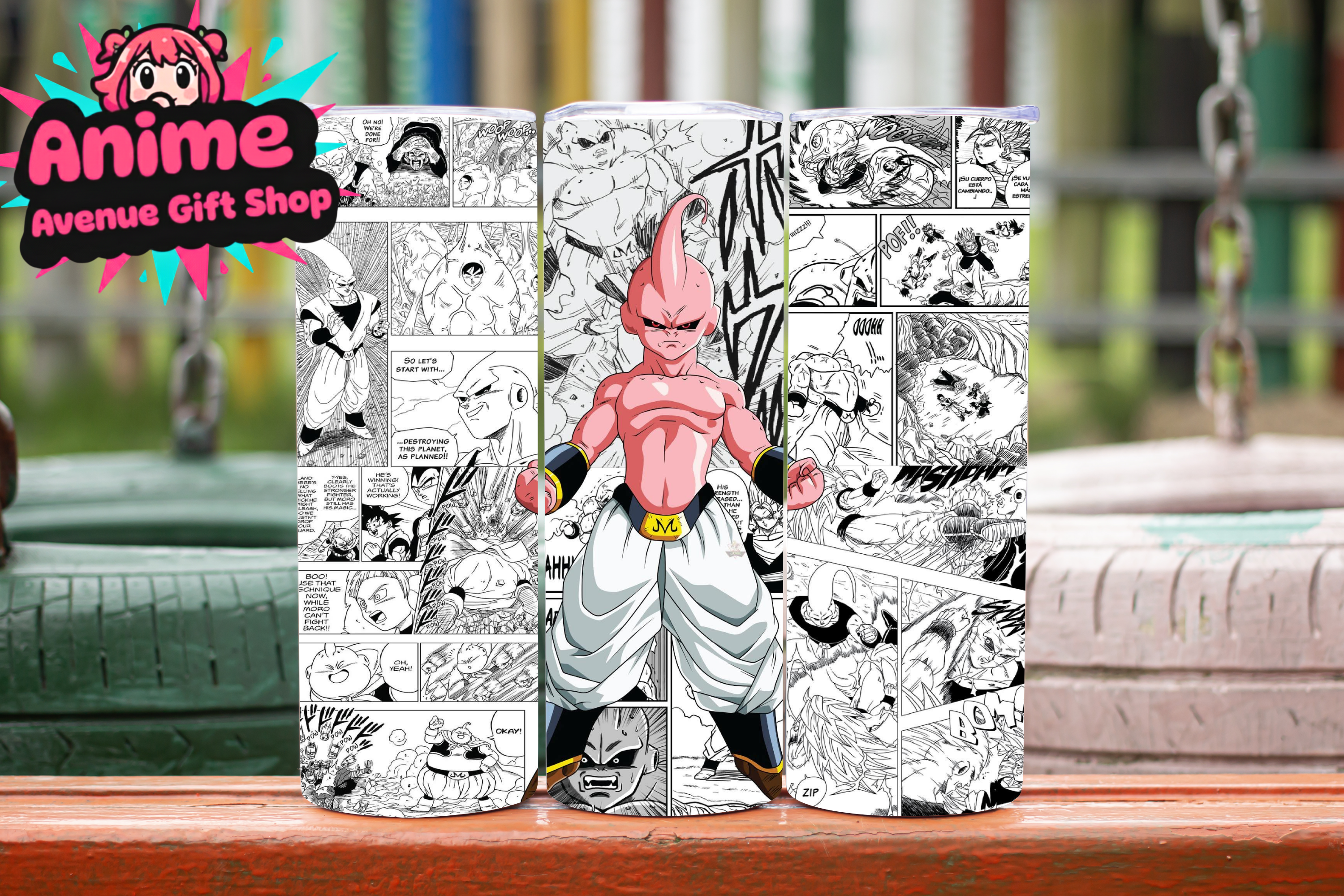 Majin Buu Manga Tumbler Wrap