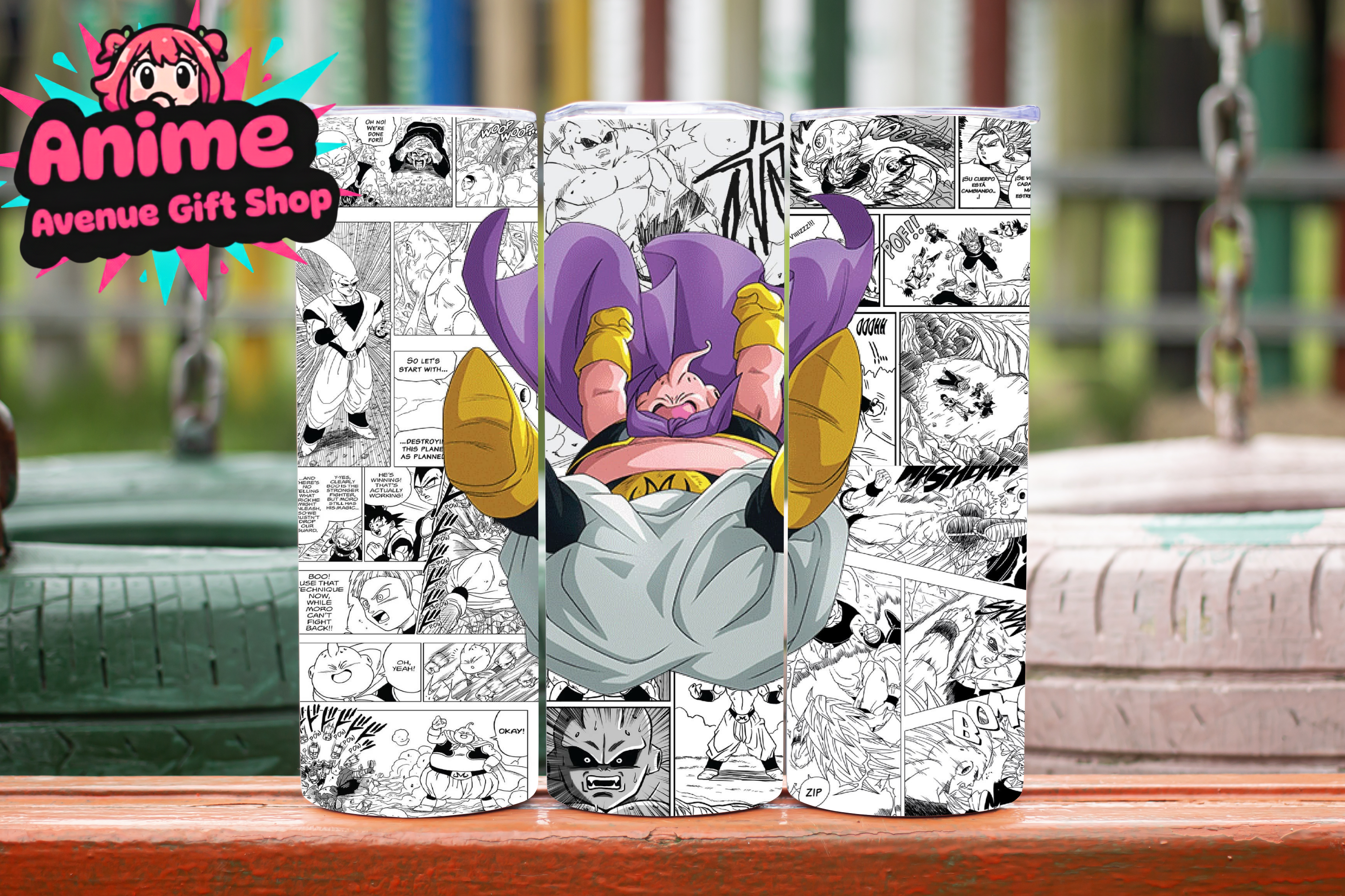 Majin Buu Manga Tumbler Wrap