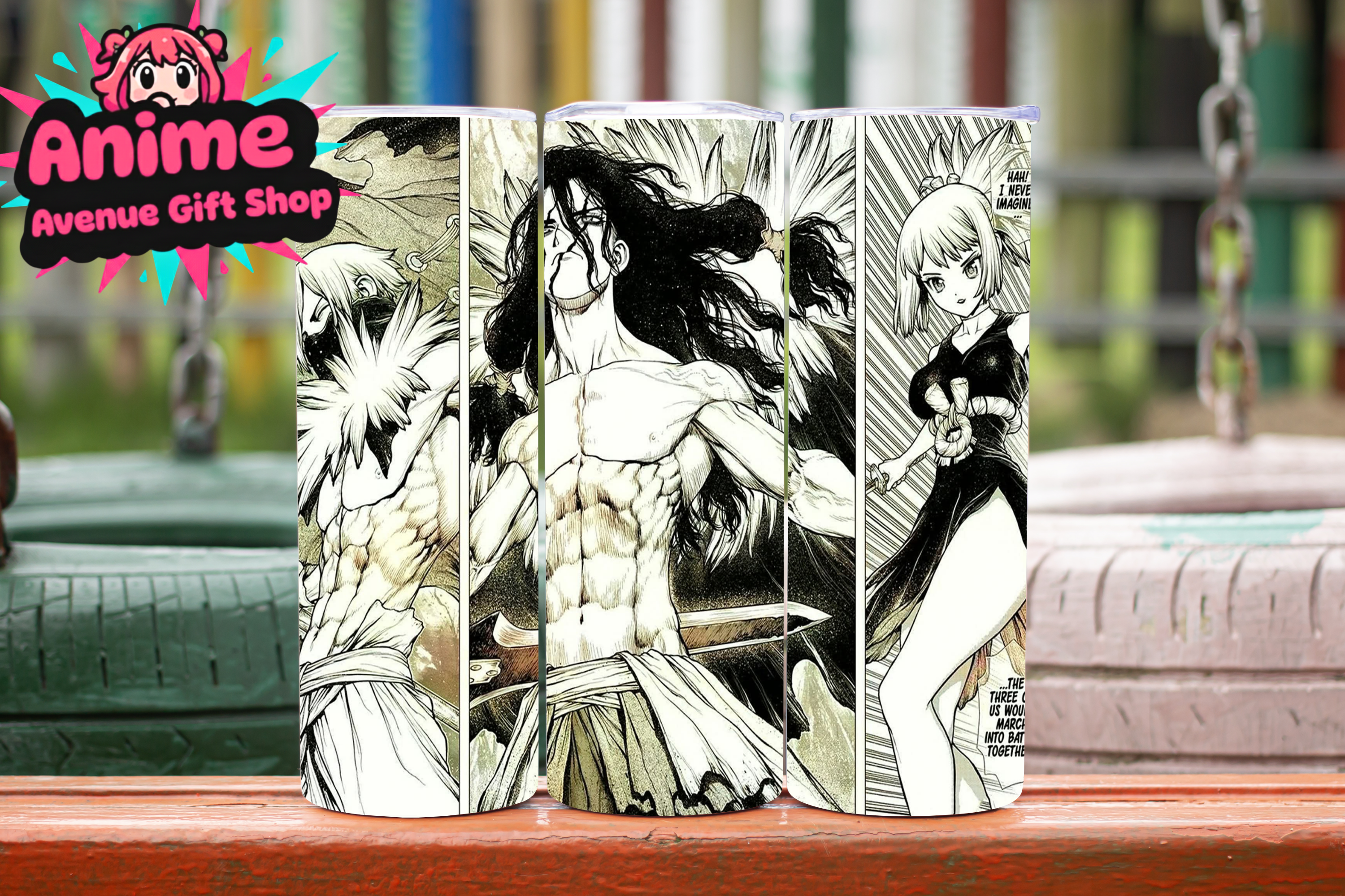 Anime Manga Panel Digital Tumbler Wrap