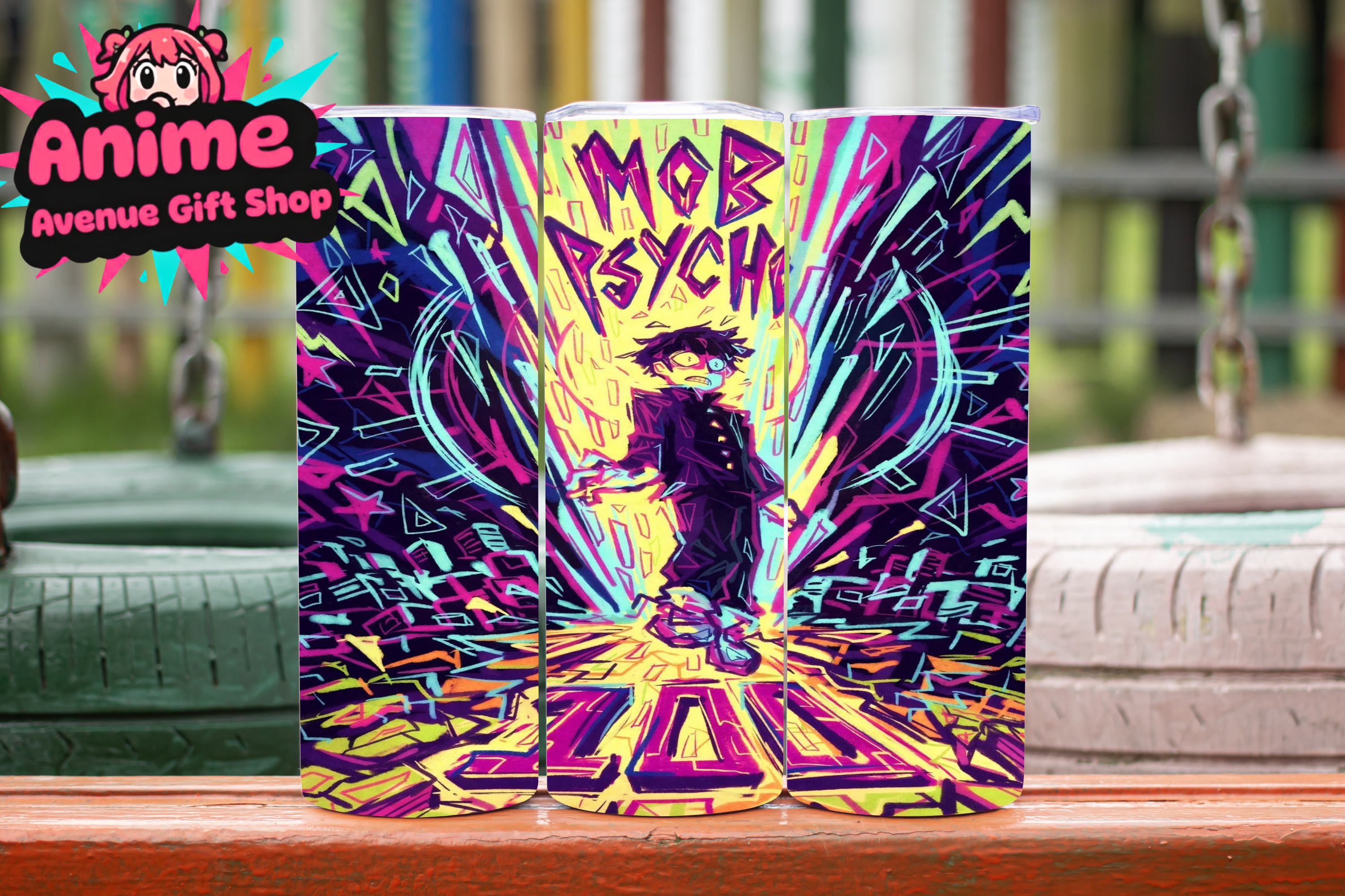 Mob Psycho 100 Digital Tumbler Wrap