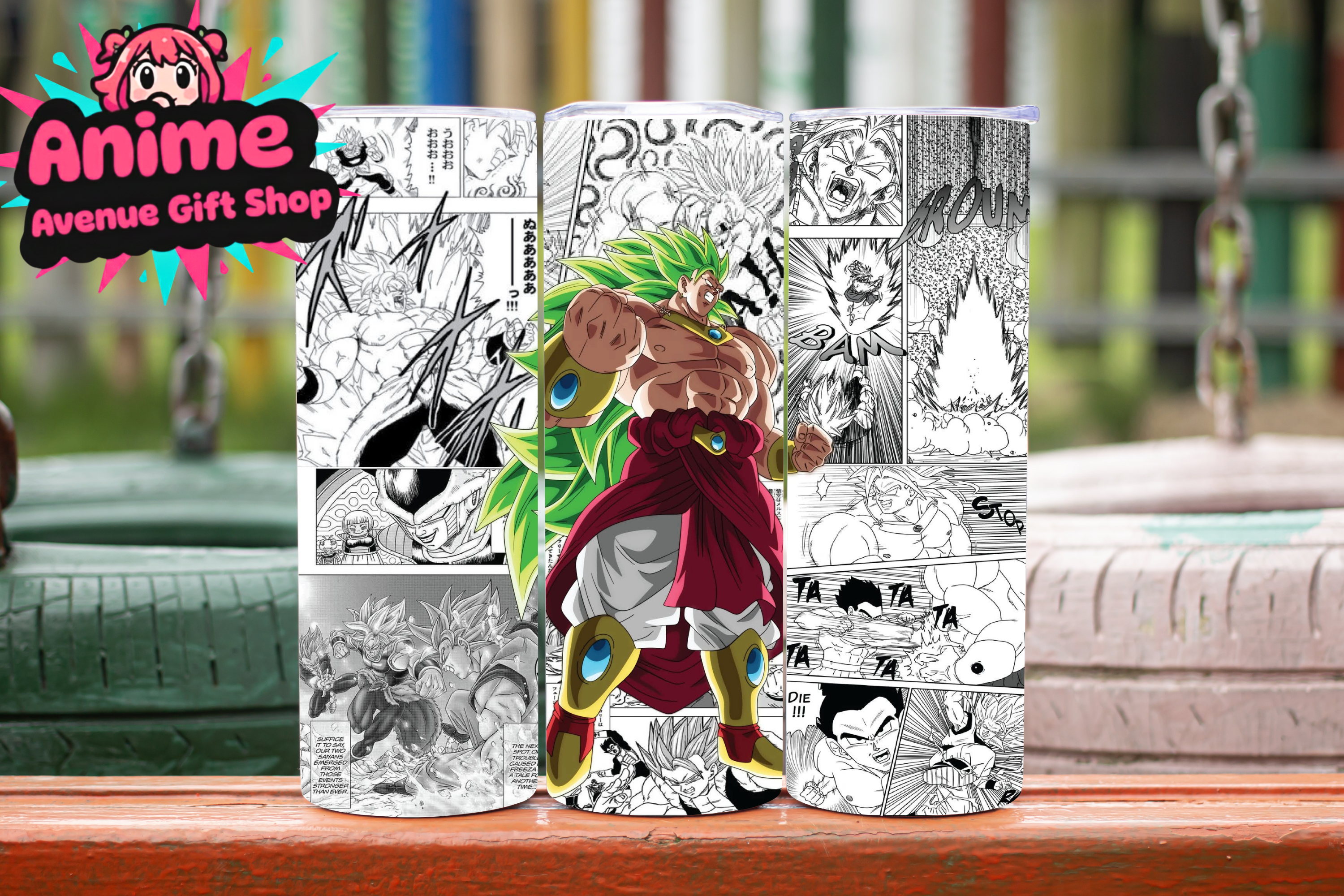 Broly Manga Panel Digital Tumbler Wrap
