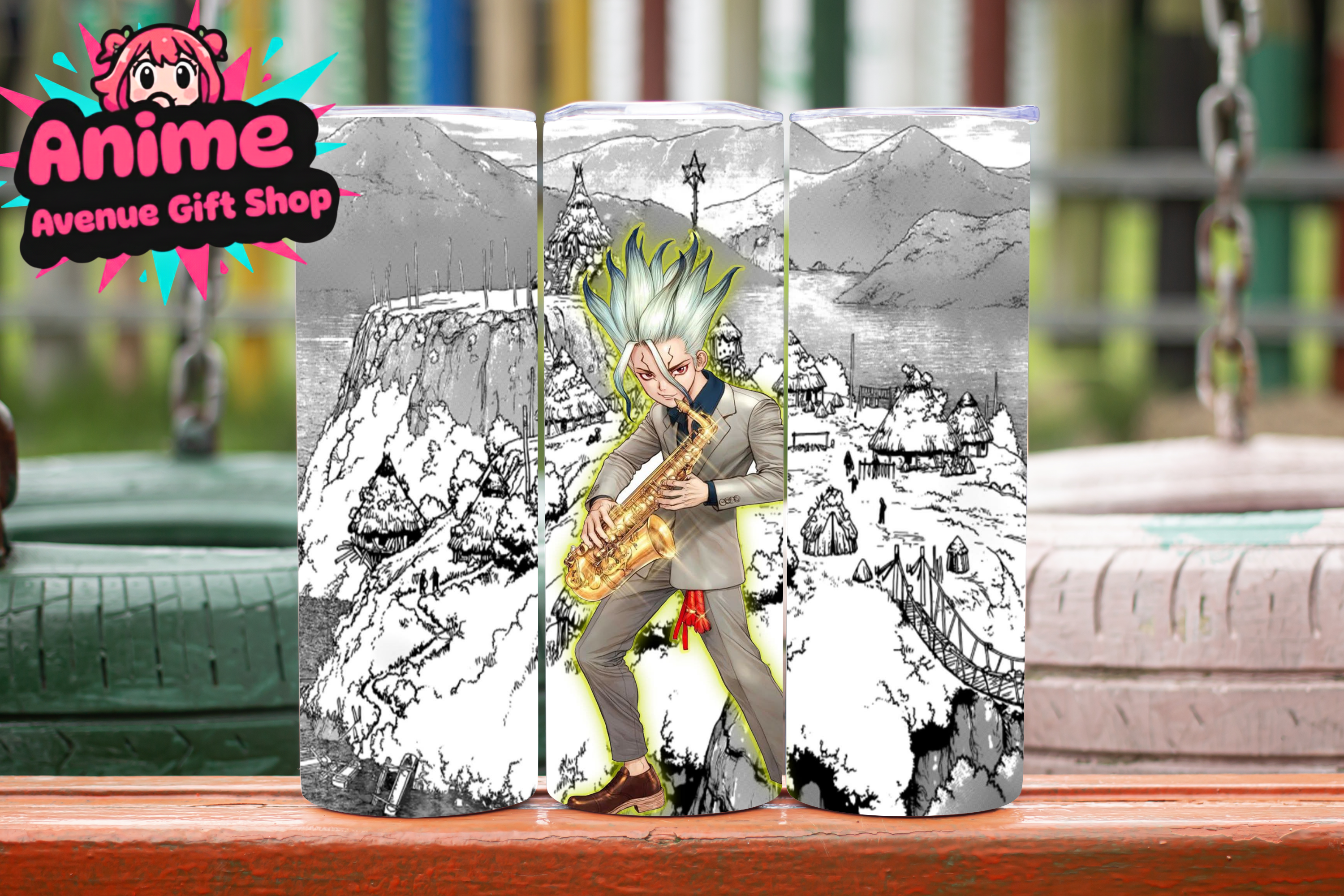 Dr. Stone Digital Tumbler Wrap