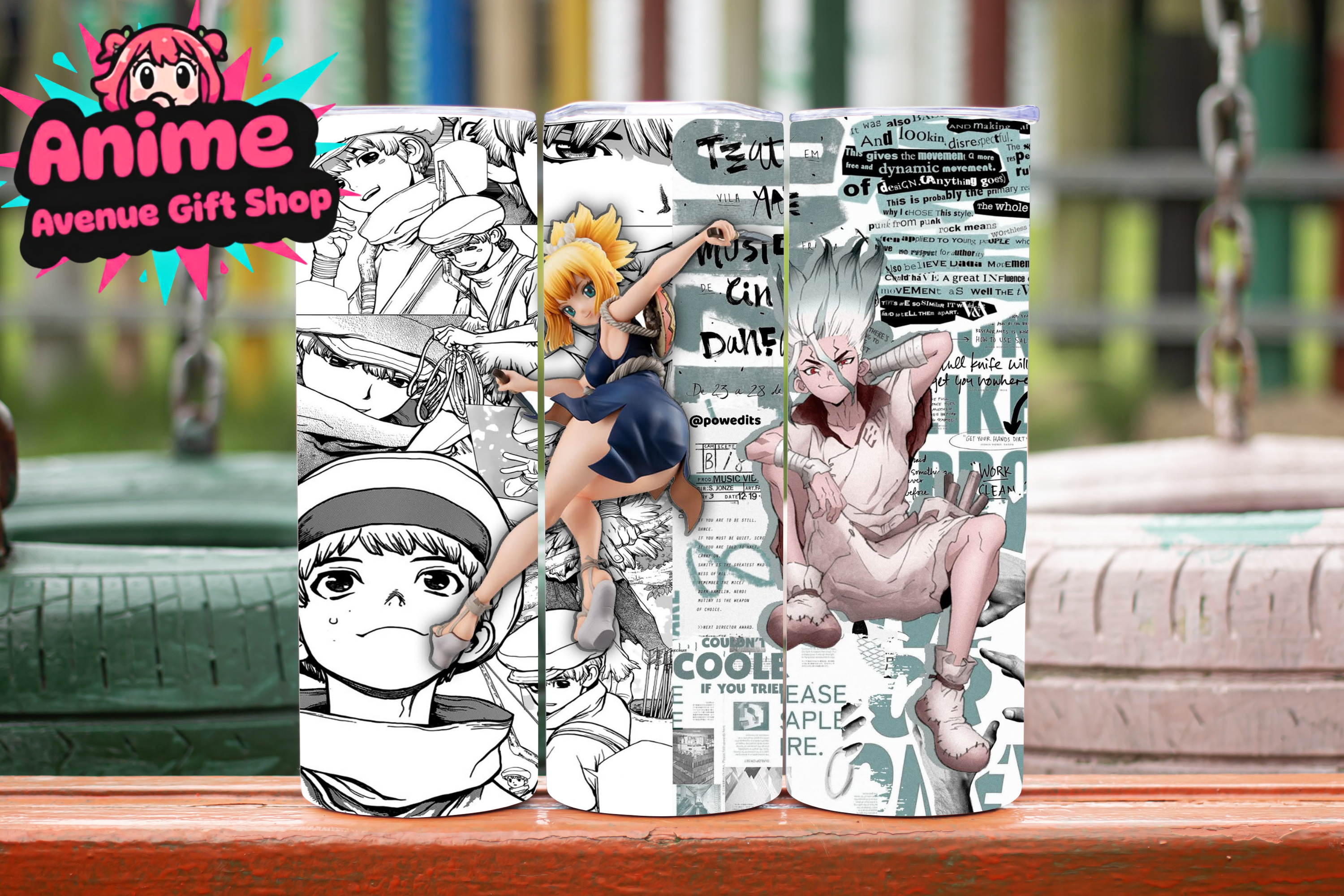 Anime Character Tumbler Digital Wrap