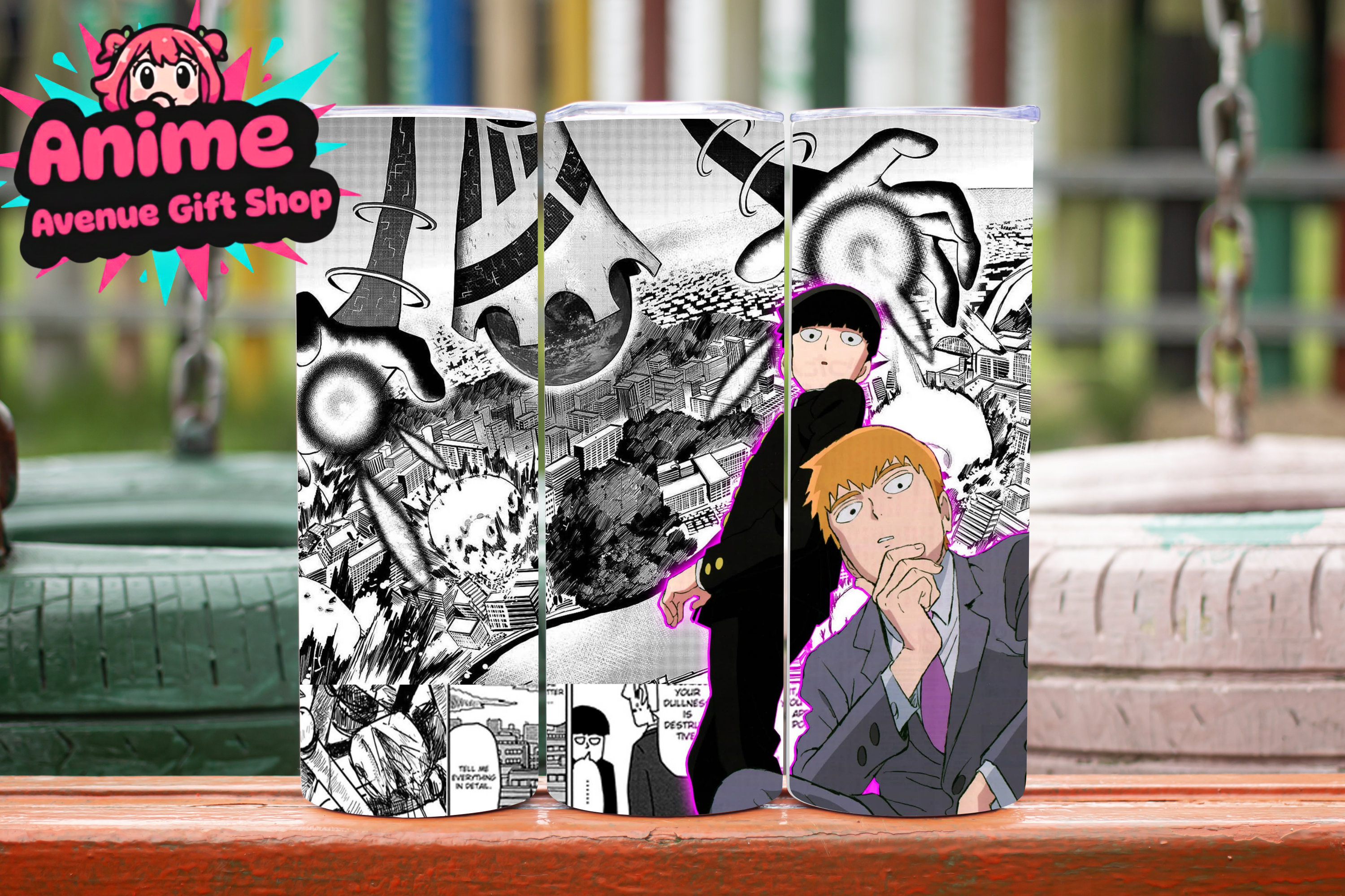 Mob Psycho 100 Digital Tumbler Wrap