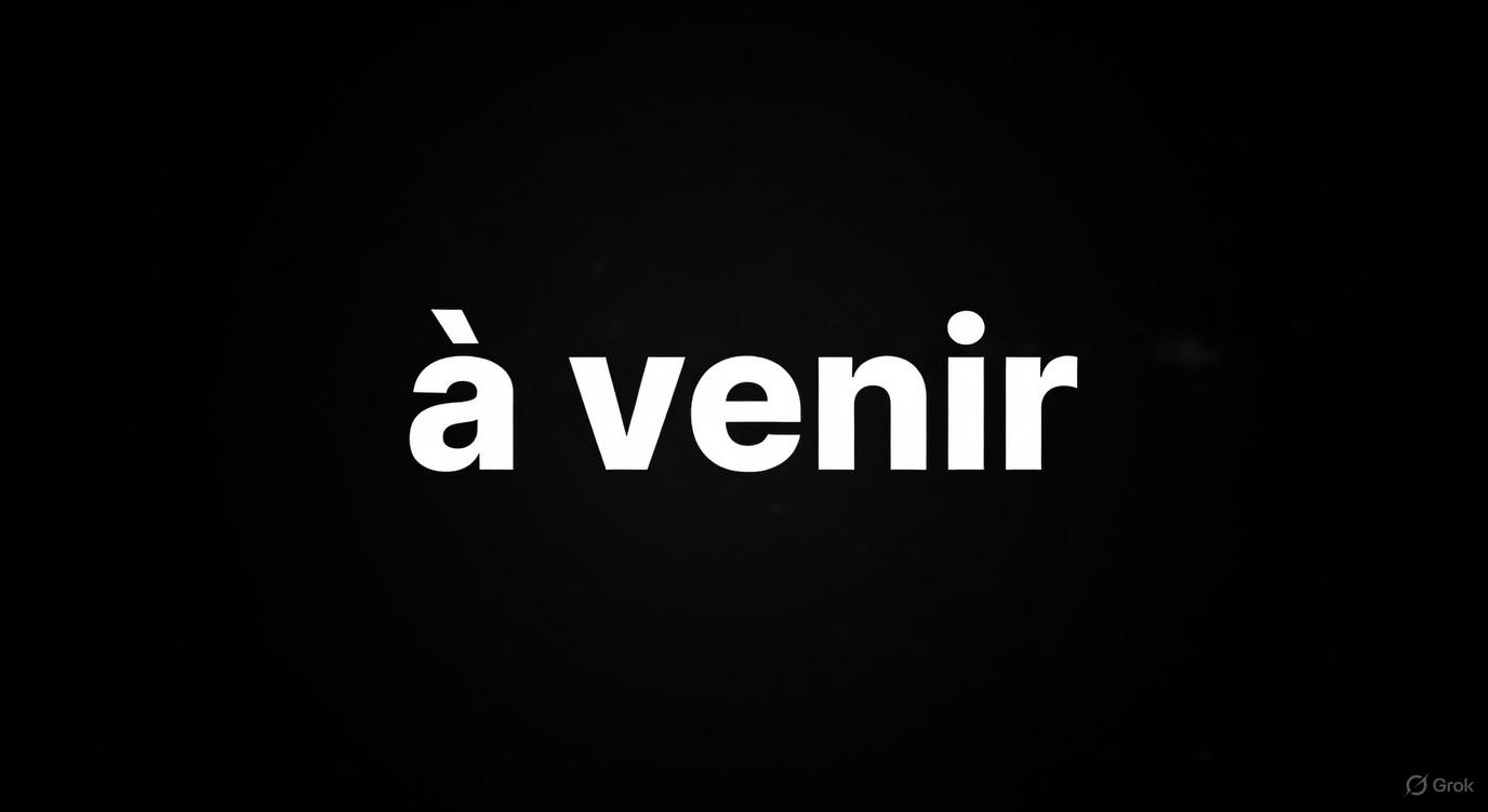 Annonce à venir