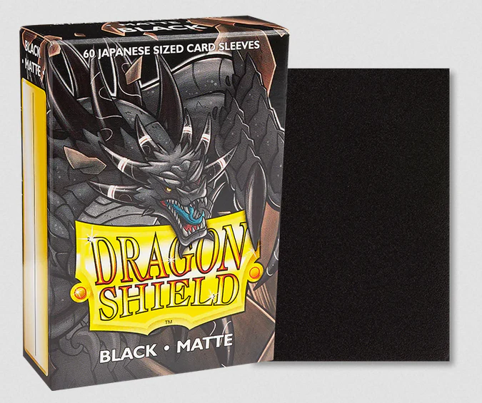 Dragon Shield Black Matte (Giapponese) dim. Yu Gi Oh!
