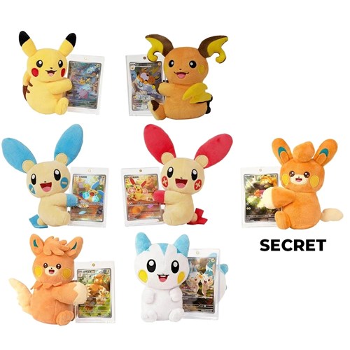 POKEMON - Cheek Nuzzling Plush Gift Set - CHN (prodotto da collezione)