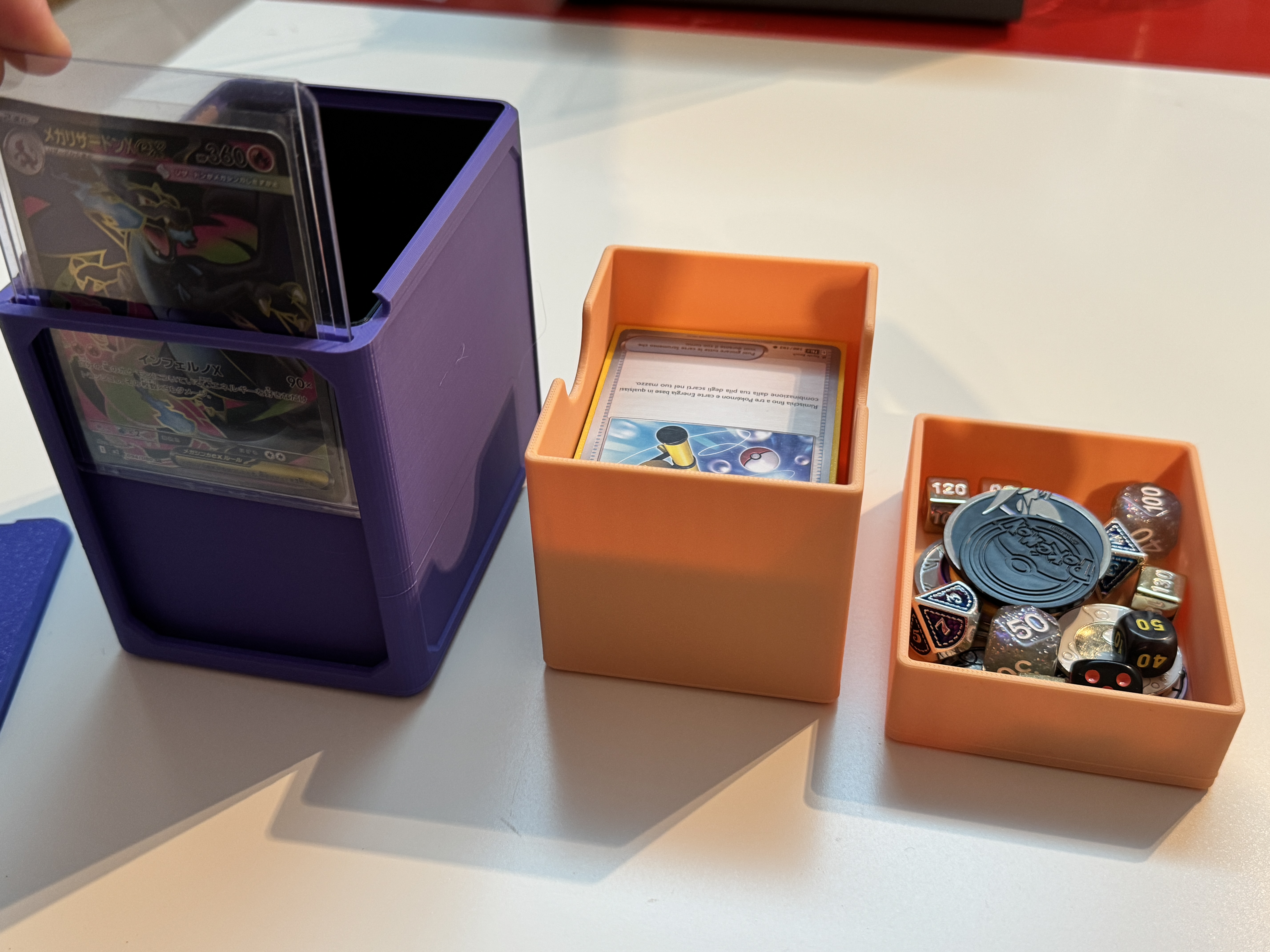 Porta mazzo 3D (Deck Box) a Scomparsa per Giochi di Carte Collezionabili