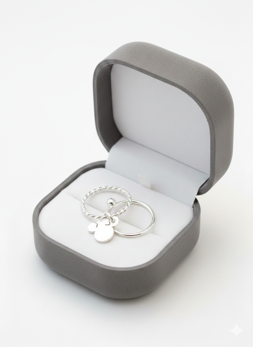 Anillos doble aro mini