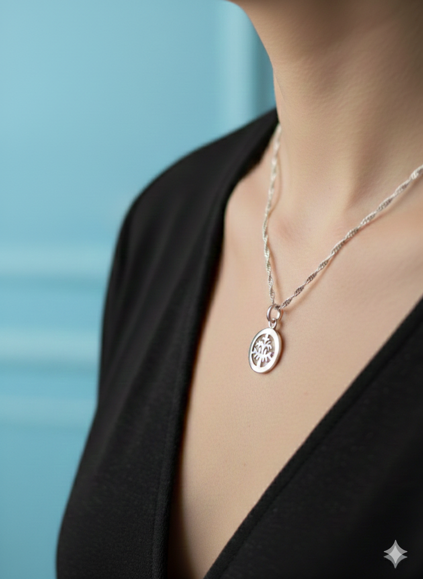 Collar de Plata Árbol de la Vida