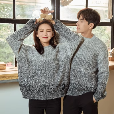 Couple Gradient Sweaters