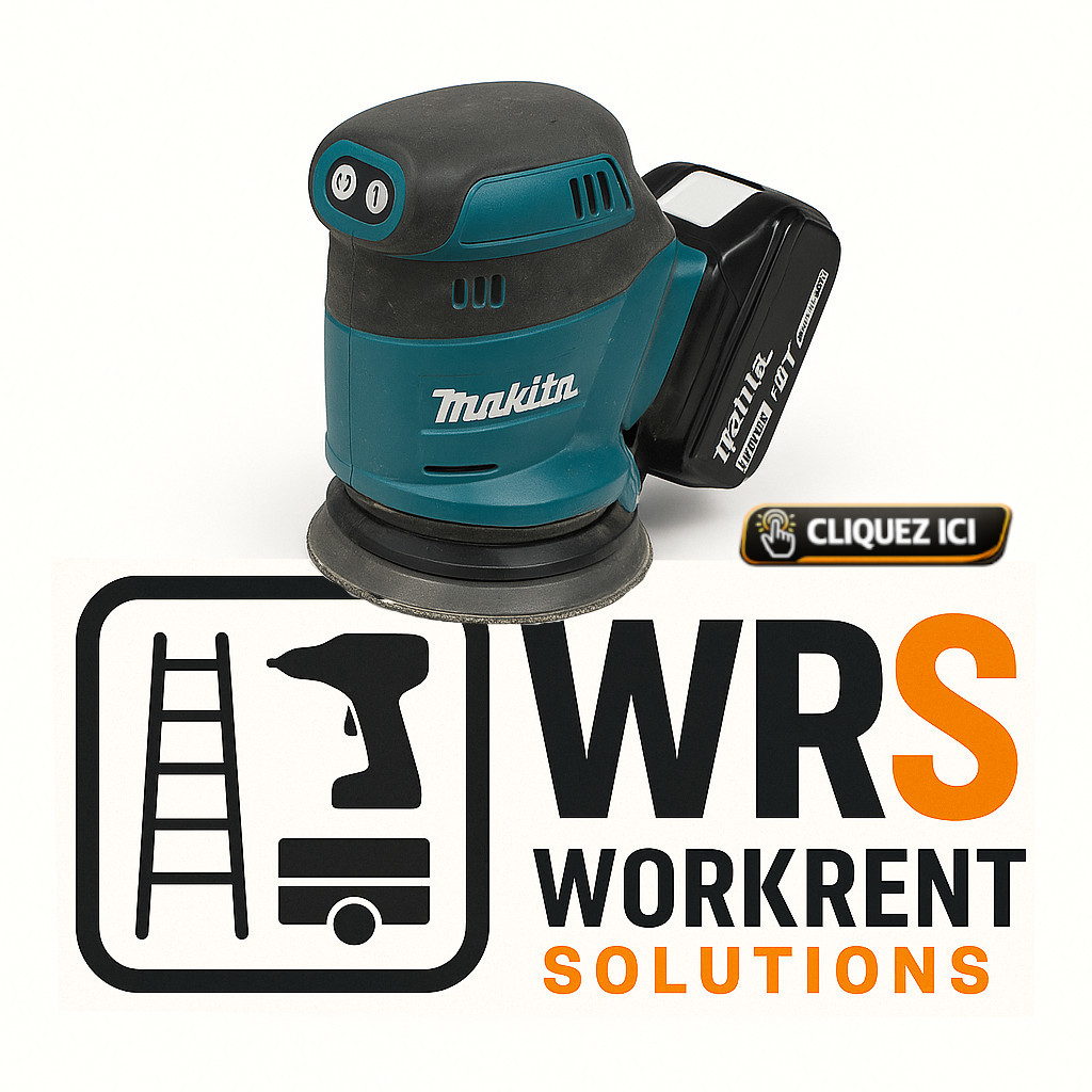 Ponceuse orbitale aspirante MAKITA — Ø150 mm (batterie)