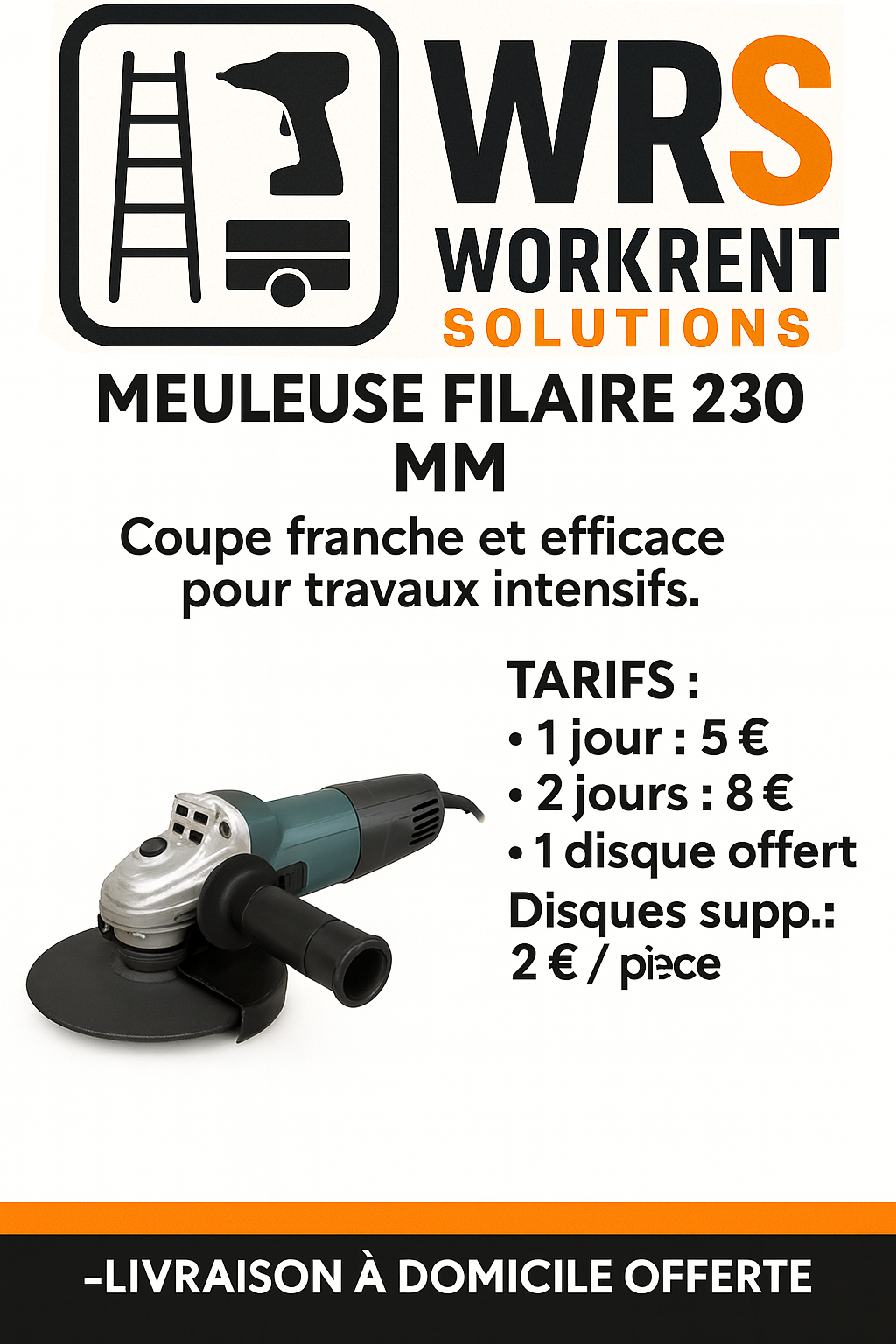 Meuleuse filaire Ø 230 mm