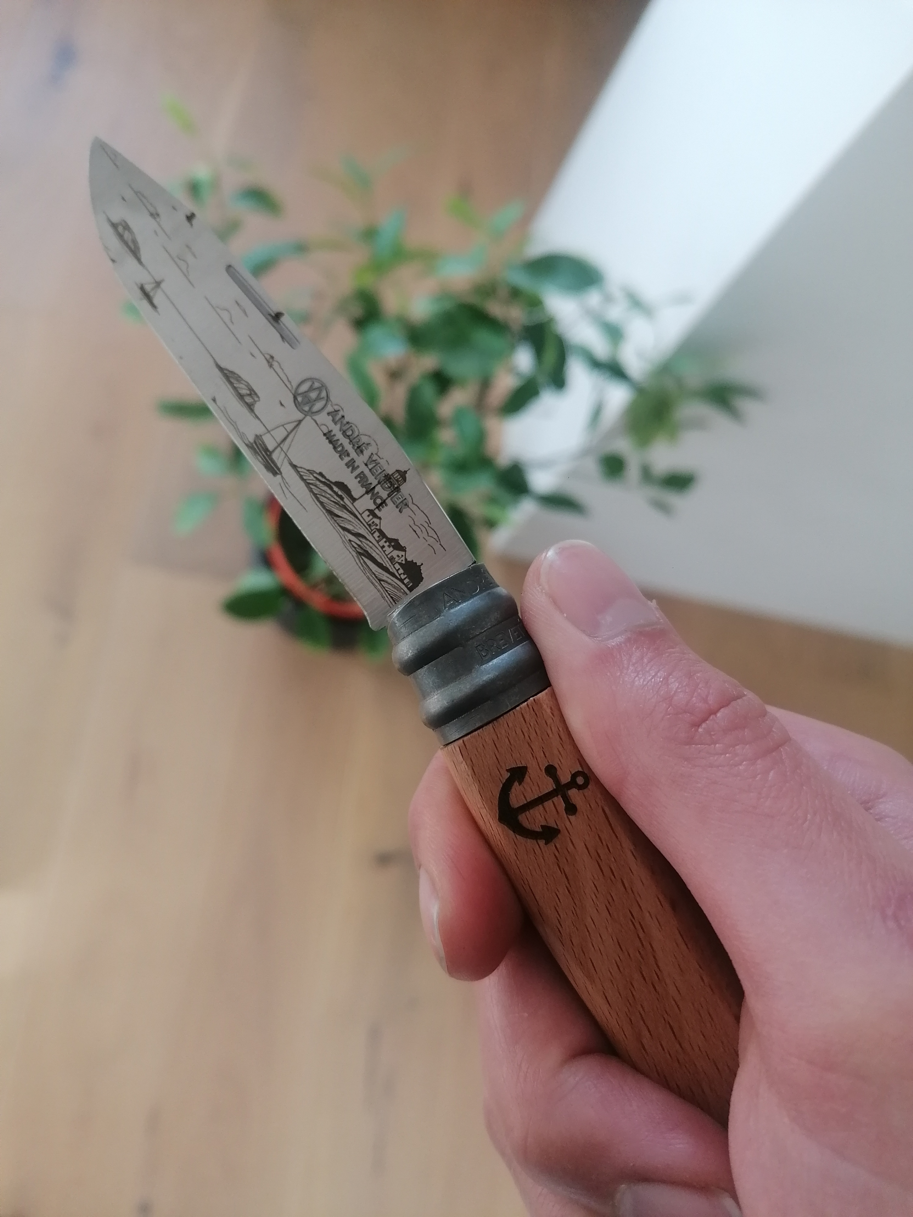 Couteau André Verdier thème "Bord de mer"