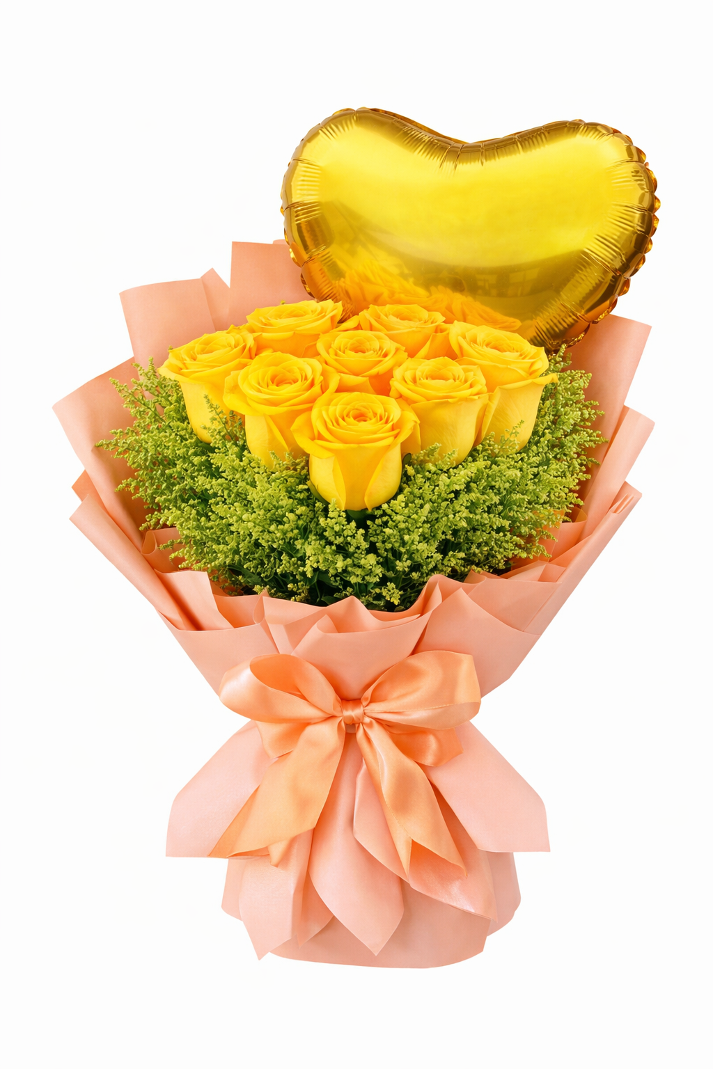 Ramo de rosas amarillas