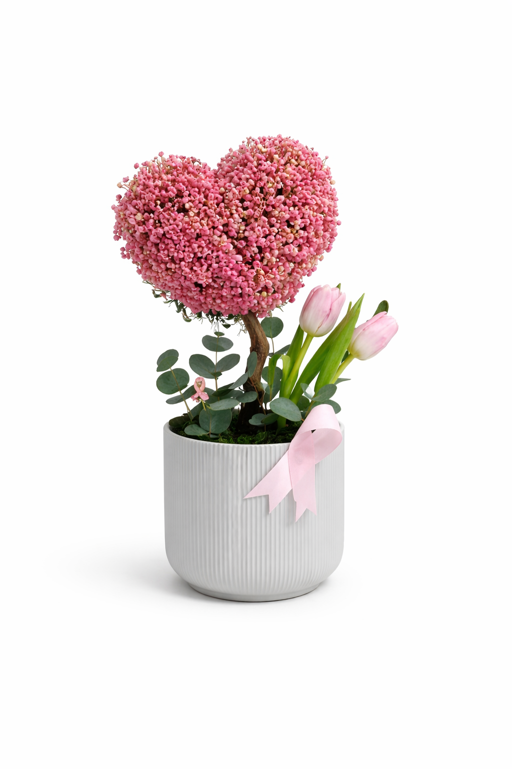Maceta Corazón Rosado