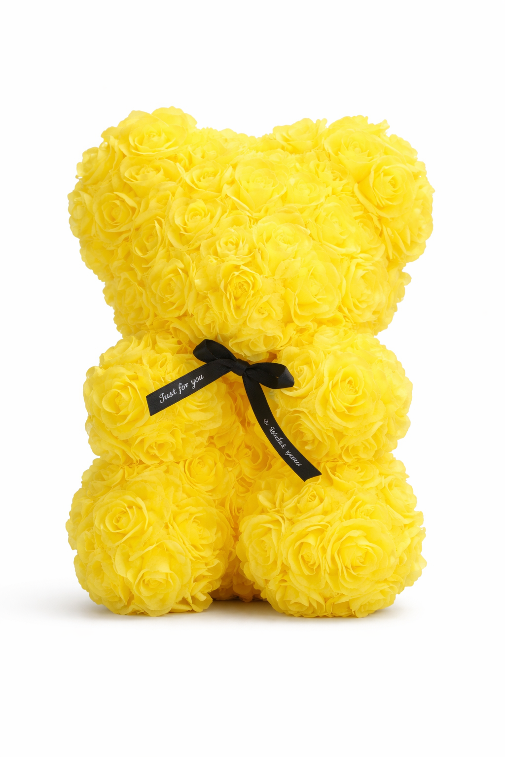 Osito de rosas amarillas