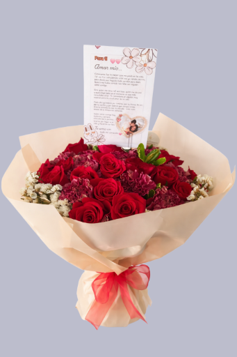Ramo de rosas rojas