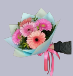 Ramo de gerberas rosas
