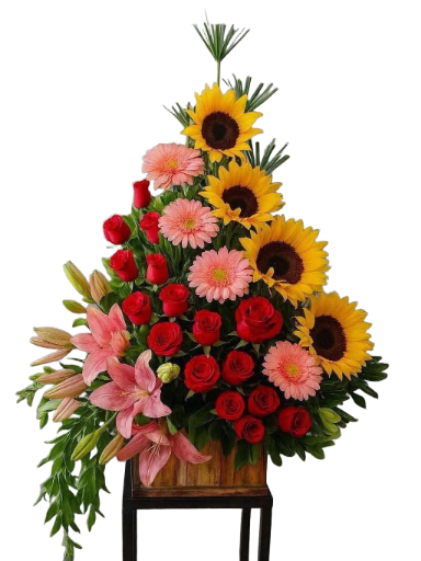 Elegante arreglo floral mixto