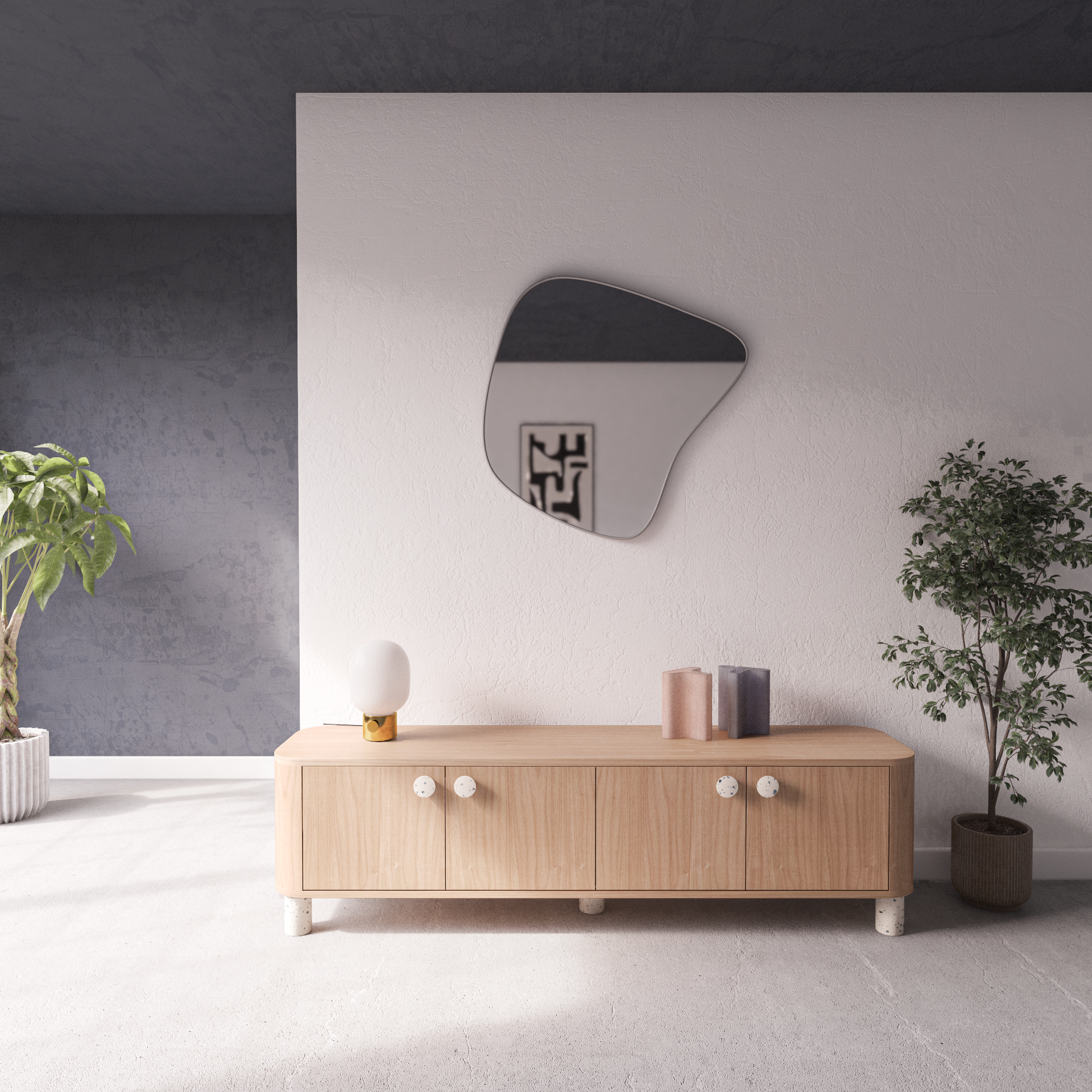 aparador bajo concreta 180x40x50