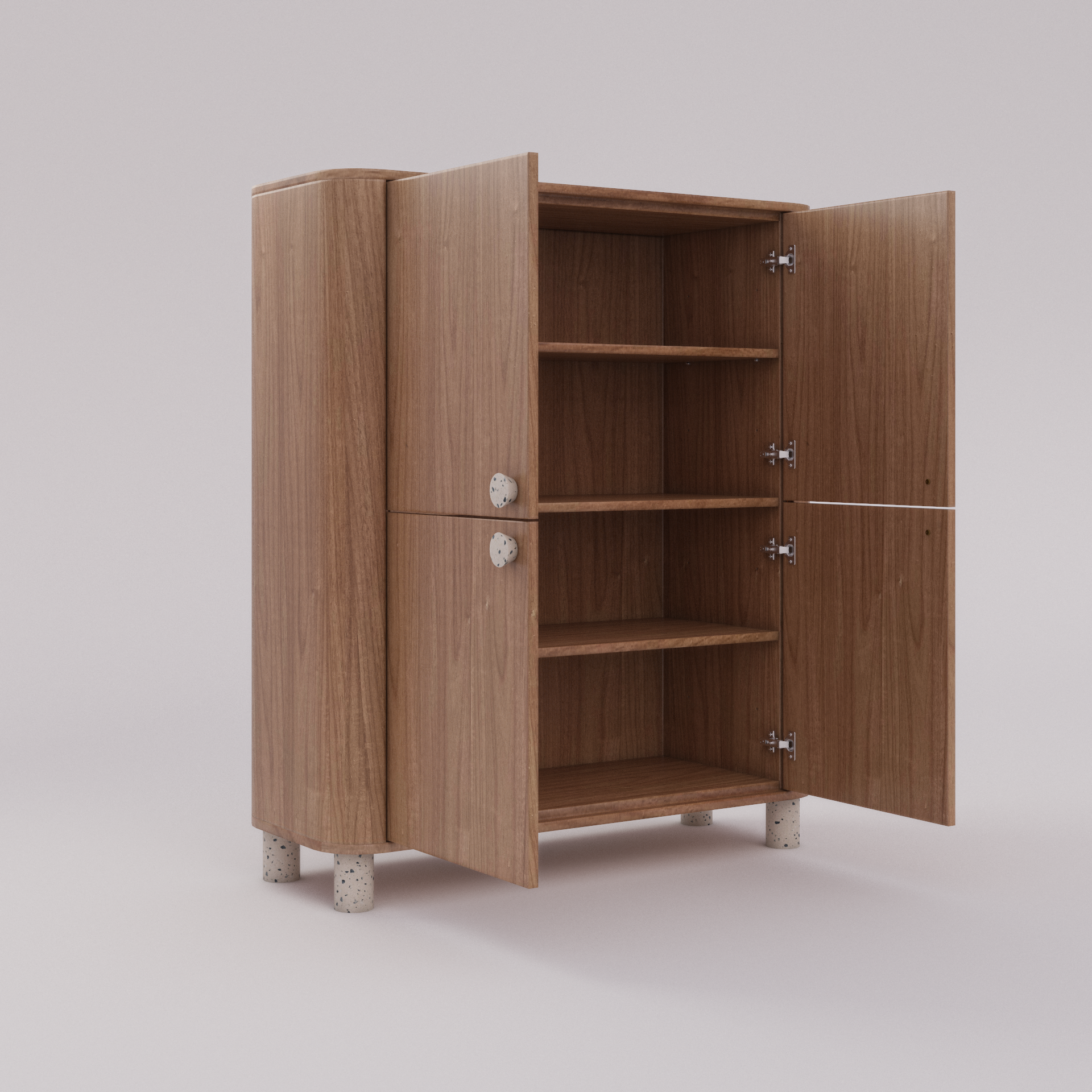 aparador alto concreta 120x145x45