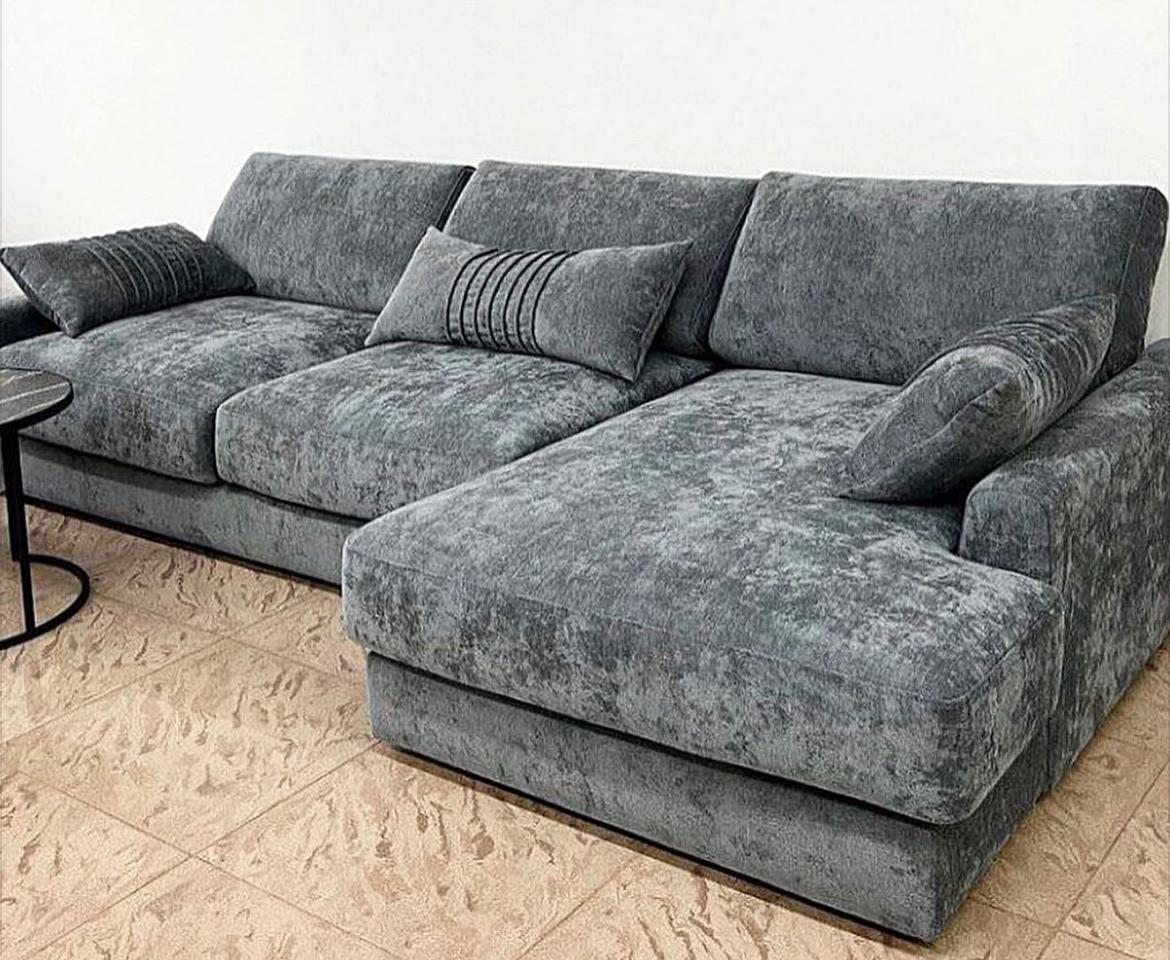 Sofá esquinero gris
