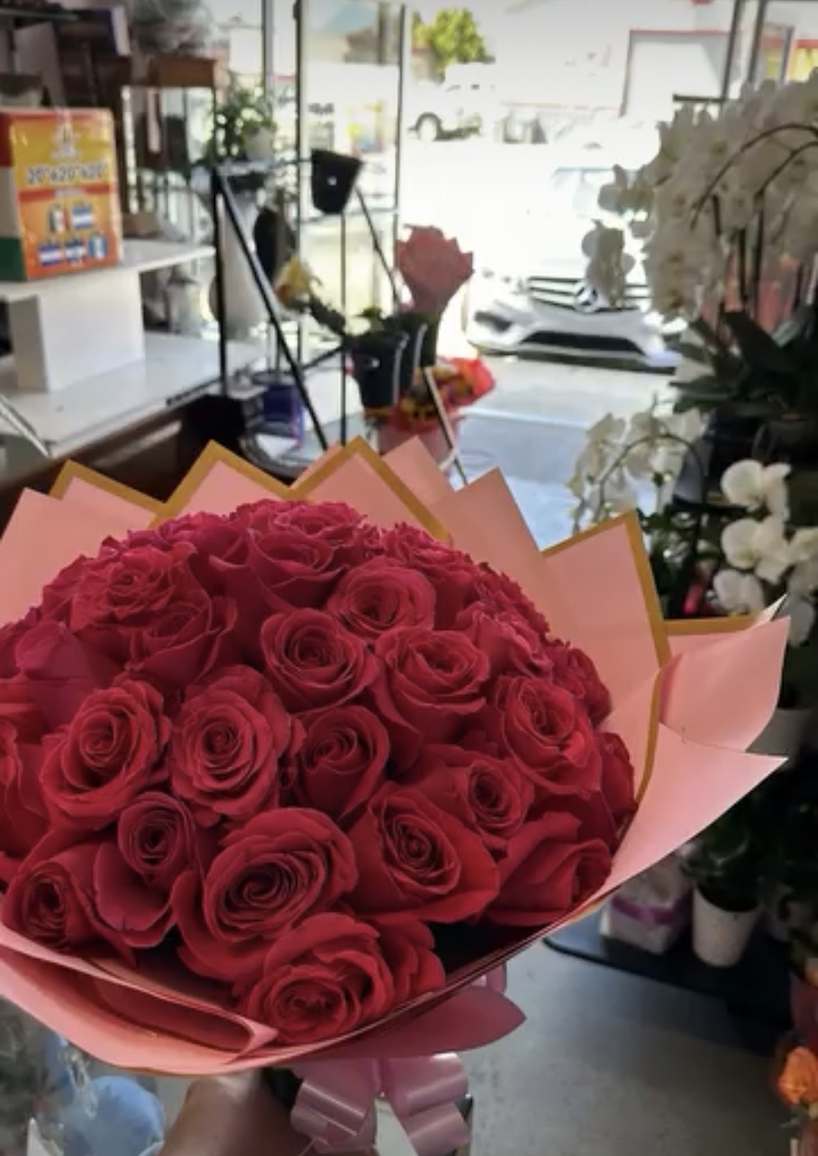 Ramo de rosas frescas