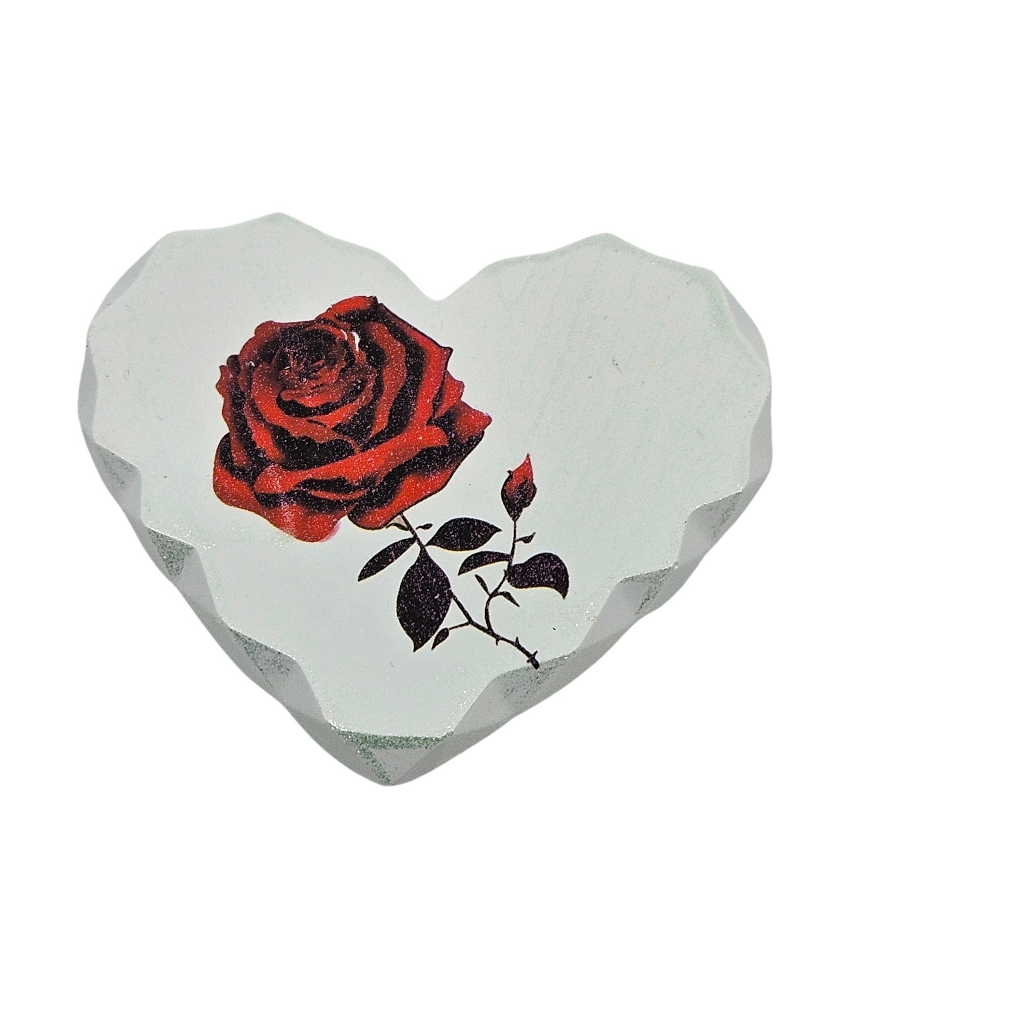 Heart Eco Resin Fridge Magnet Handmade Cottagecore Decor