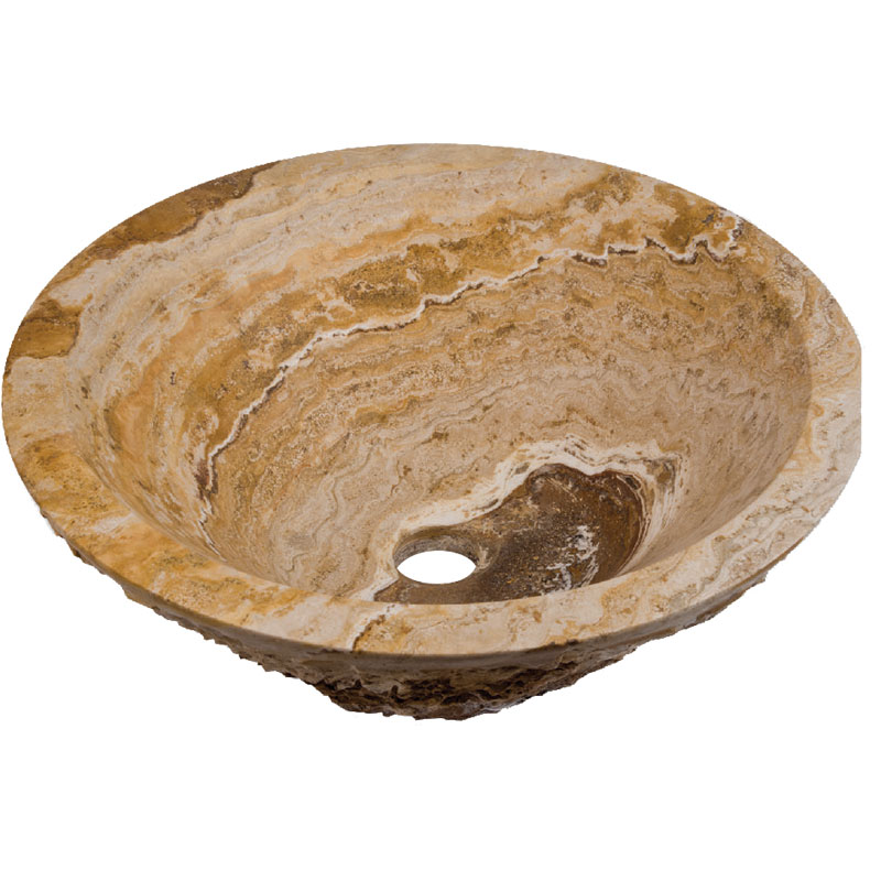 Travertine Stone Vessel Sink