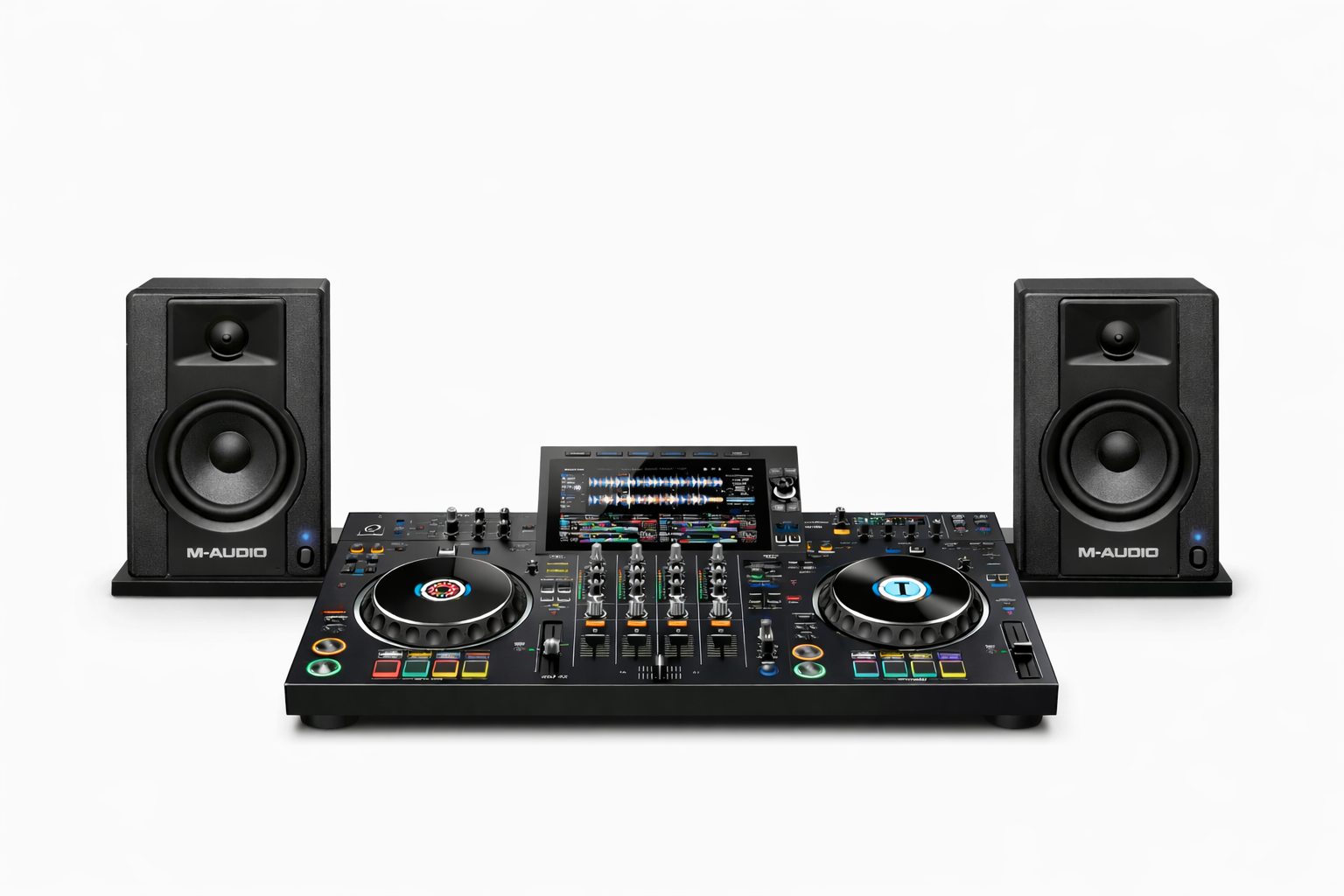 Pack DJ Completo – Controladora XDJ-AZ + Parlantes + Soportes