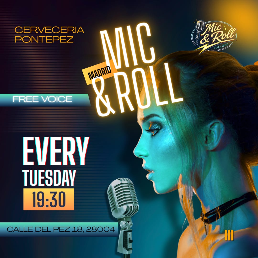 🎤🎶 Mic & Roll – Networking Creativo para Artistas en Malasaña