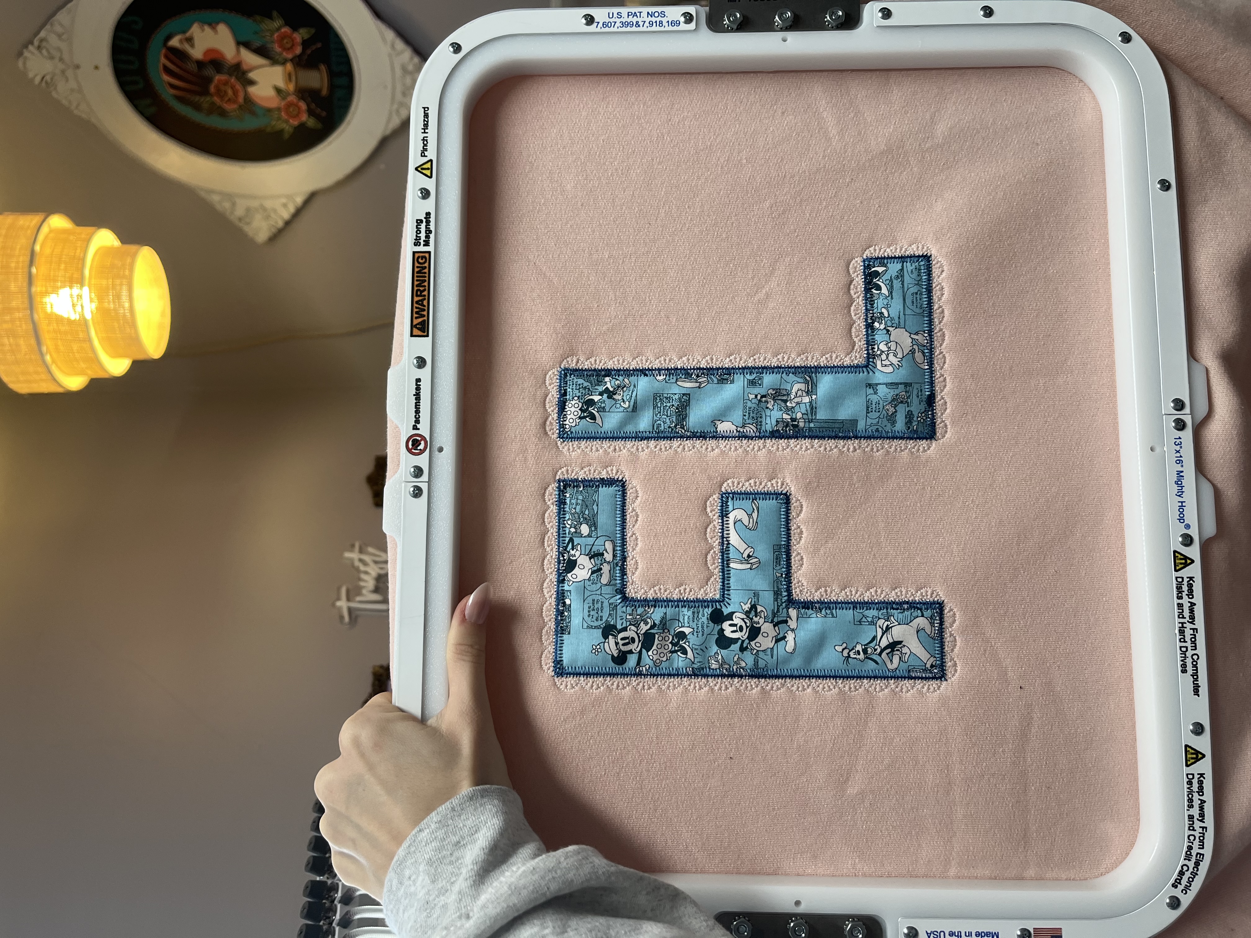 Lace State Applique Sweatshirt 