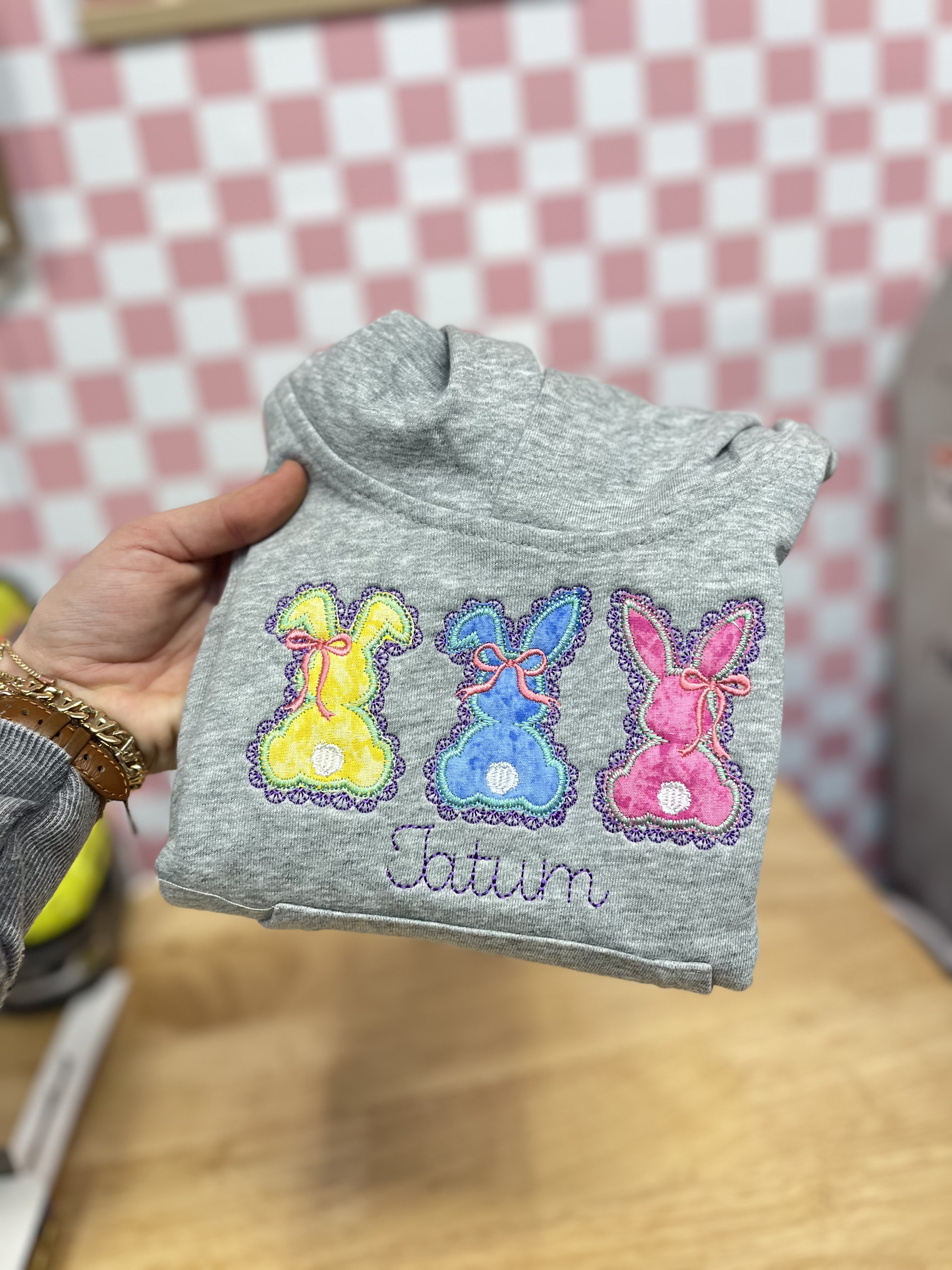 Custom Appliqué Bunny Shirt