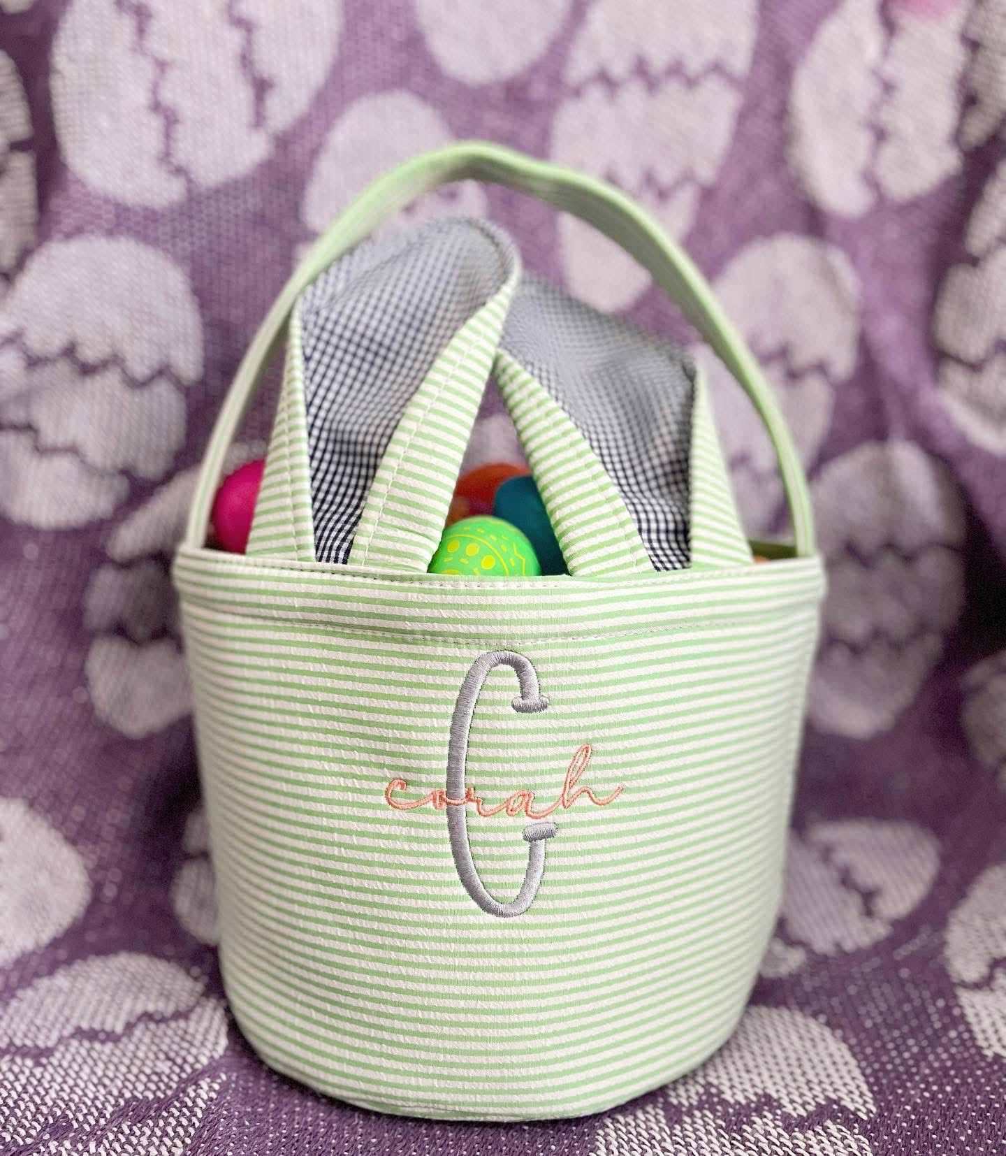 Custom Bunny Ear Easter Basket