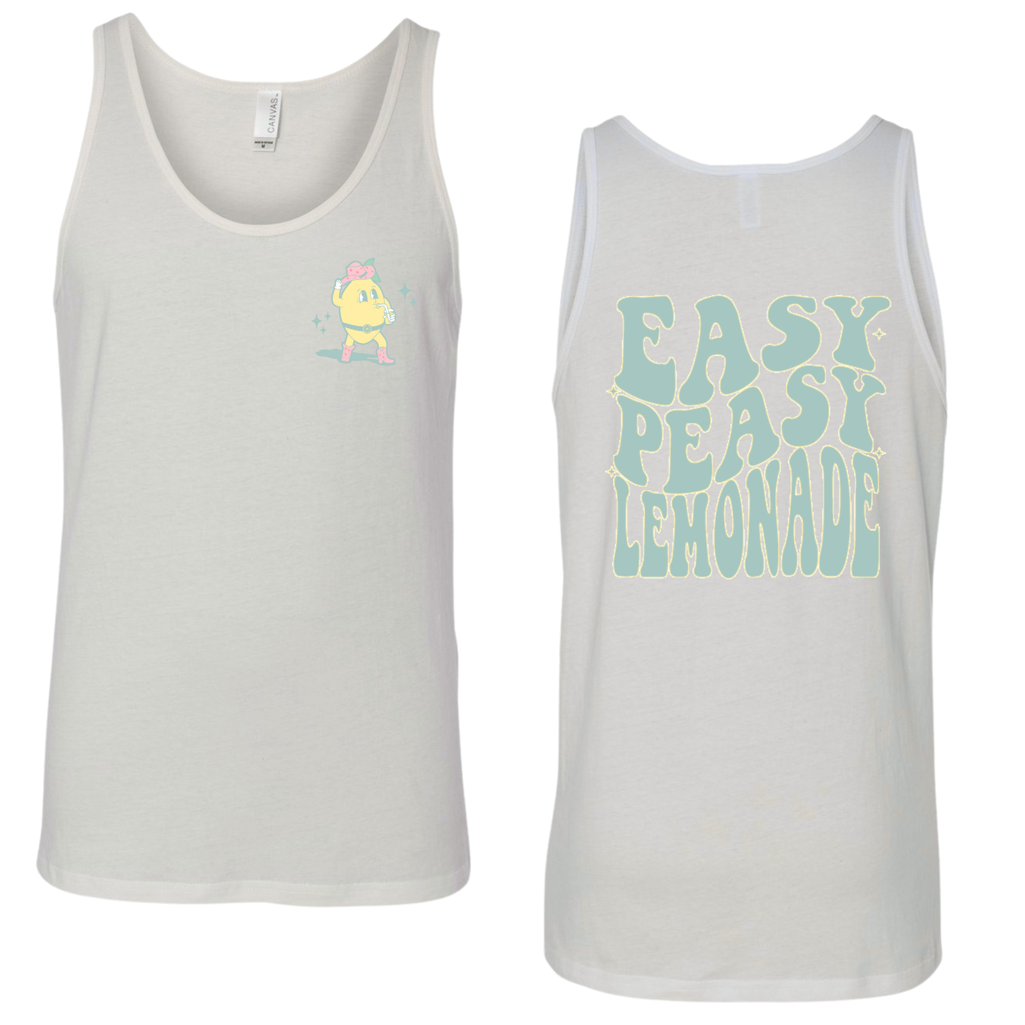 Bella & Canvas Jersey Tank - White