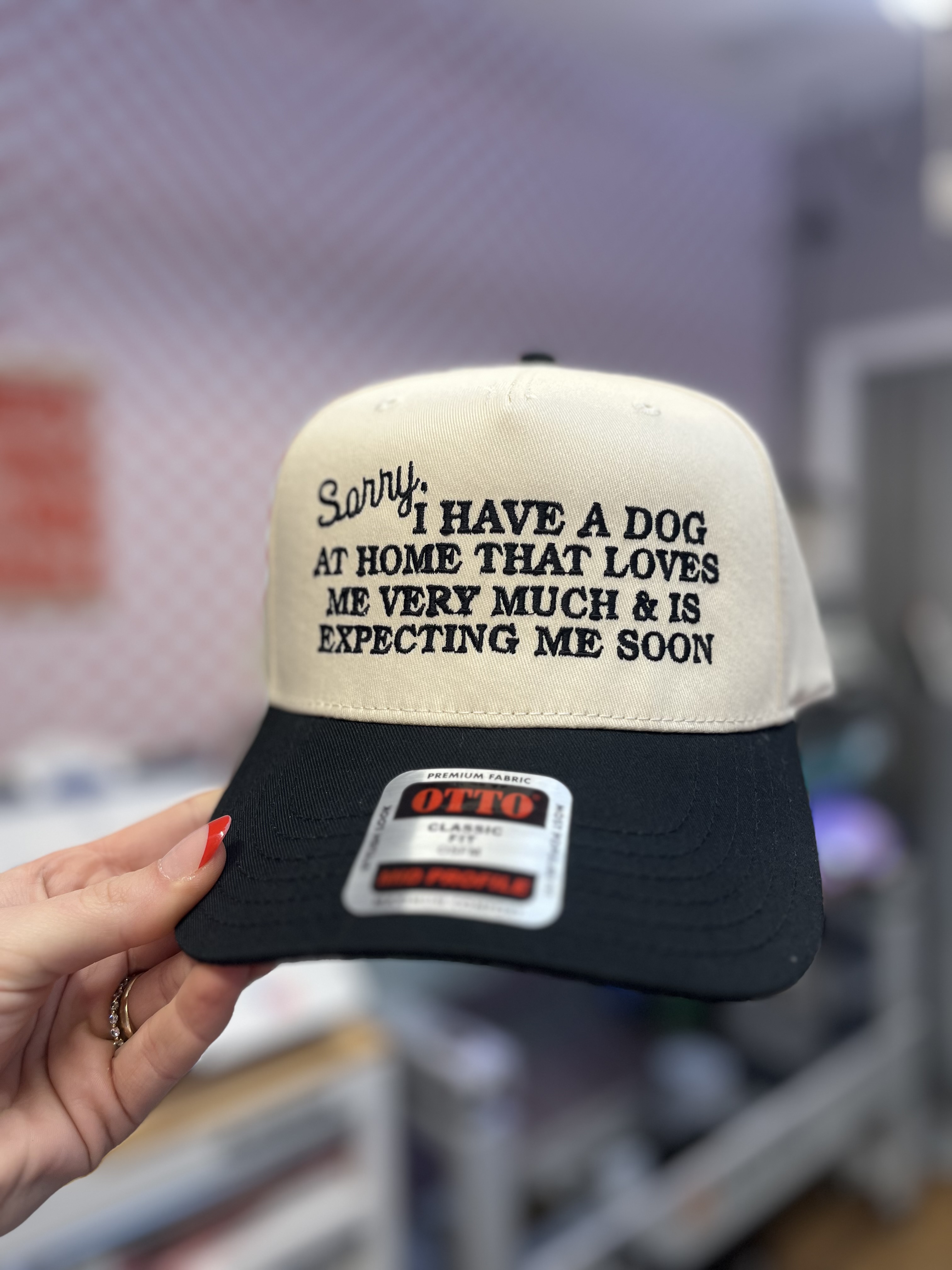 “Sorry I have a dog” Trucker Hat