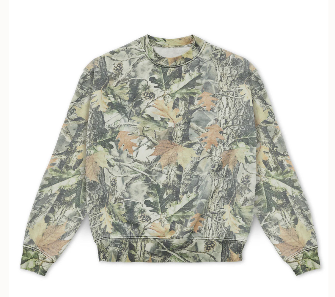 Custom Camo Crewneck