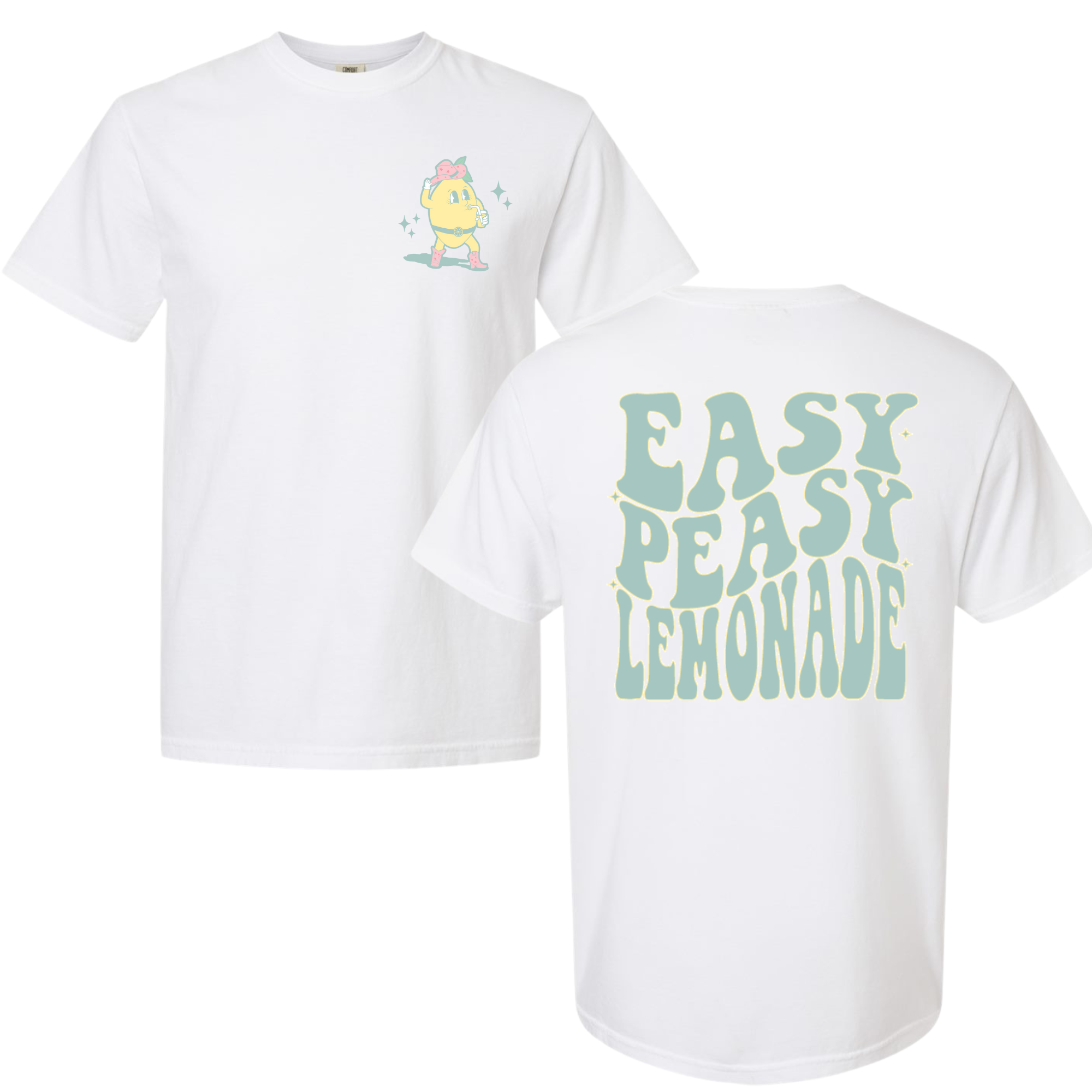 YOUTH Comfort Colors Unisex Garment-Dyed Heavyweight T-Shirt - WHITE