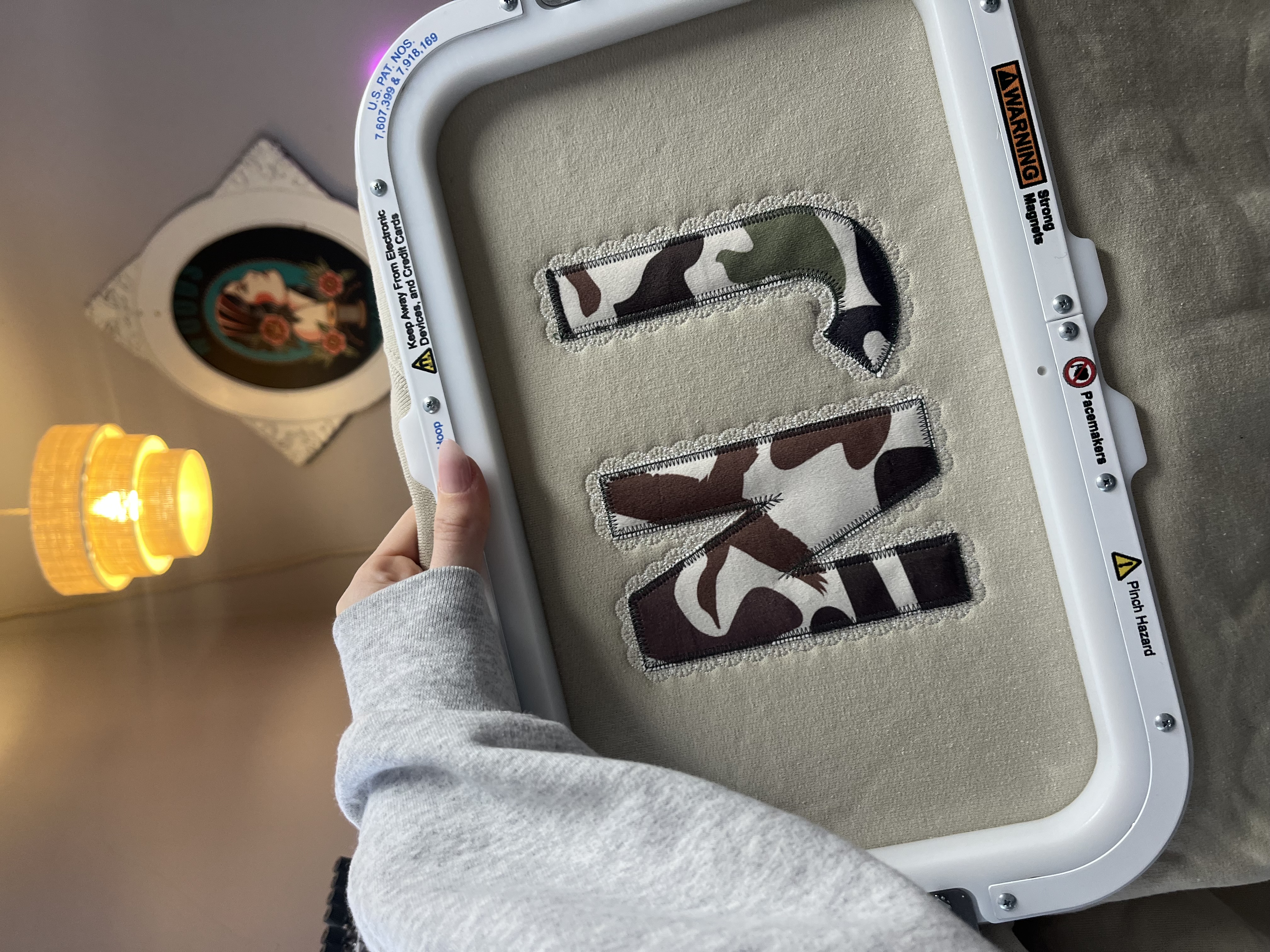 Lace State Applique Sweatshirt 