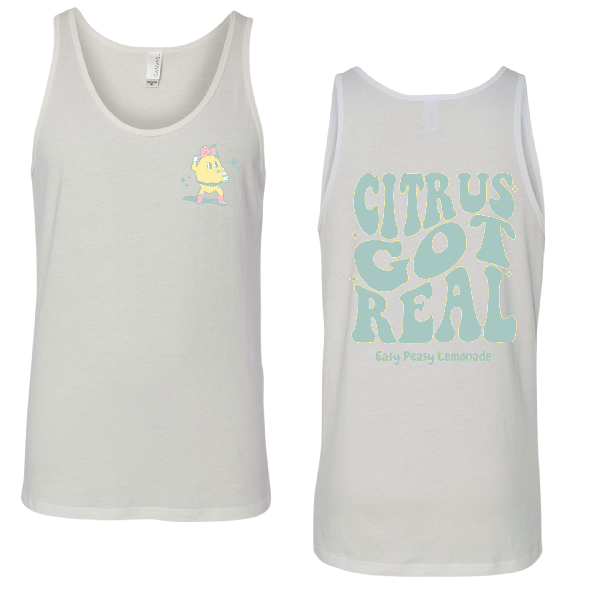 Bella & Canvas Jersey Tank - White