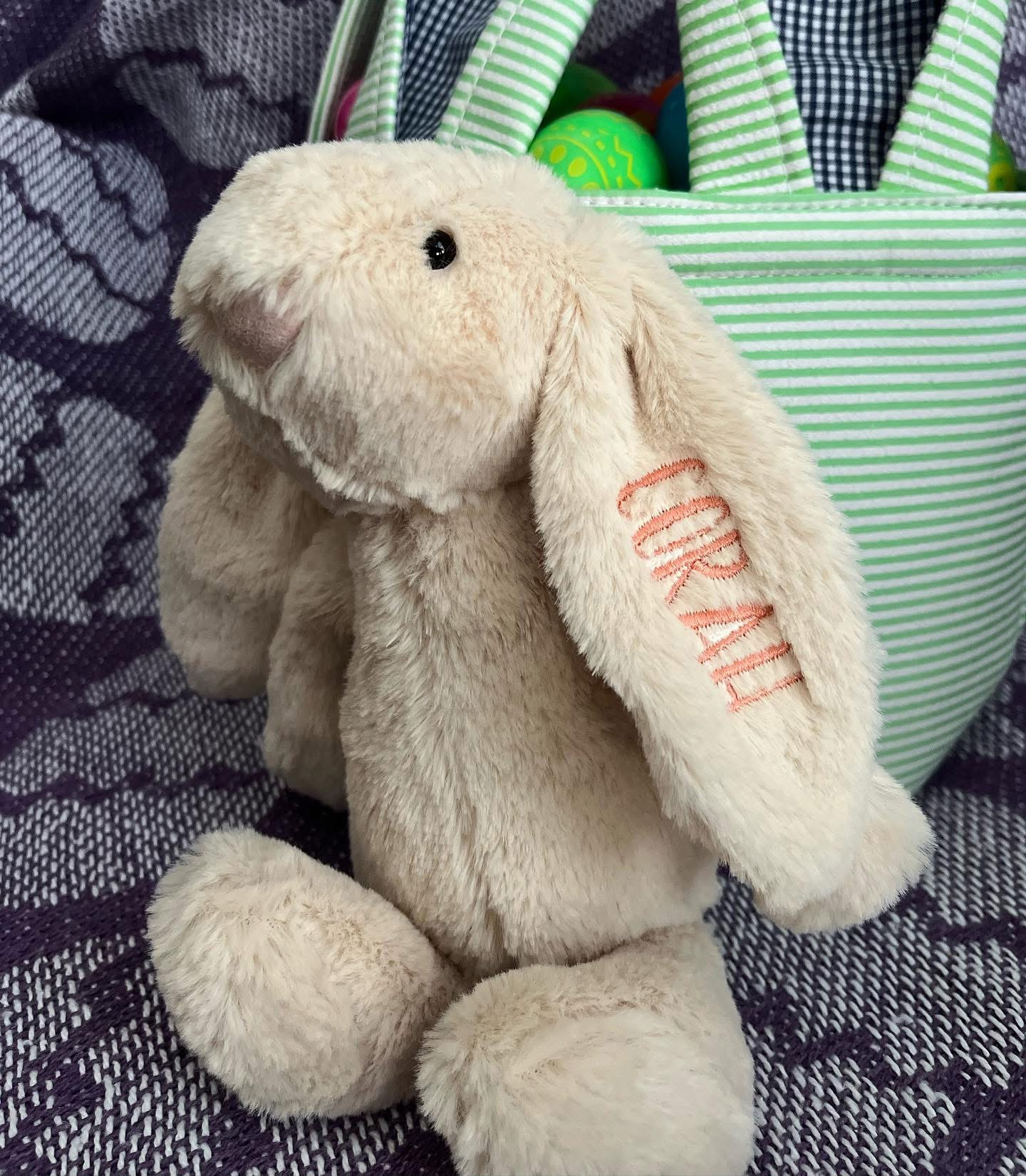 Customized Easter Bunny Stuffed Animal