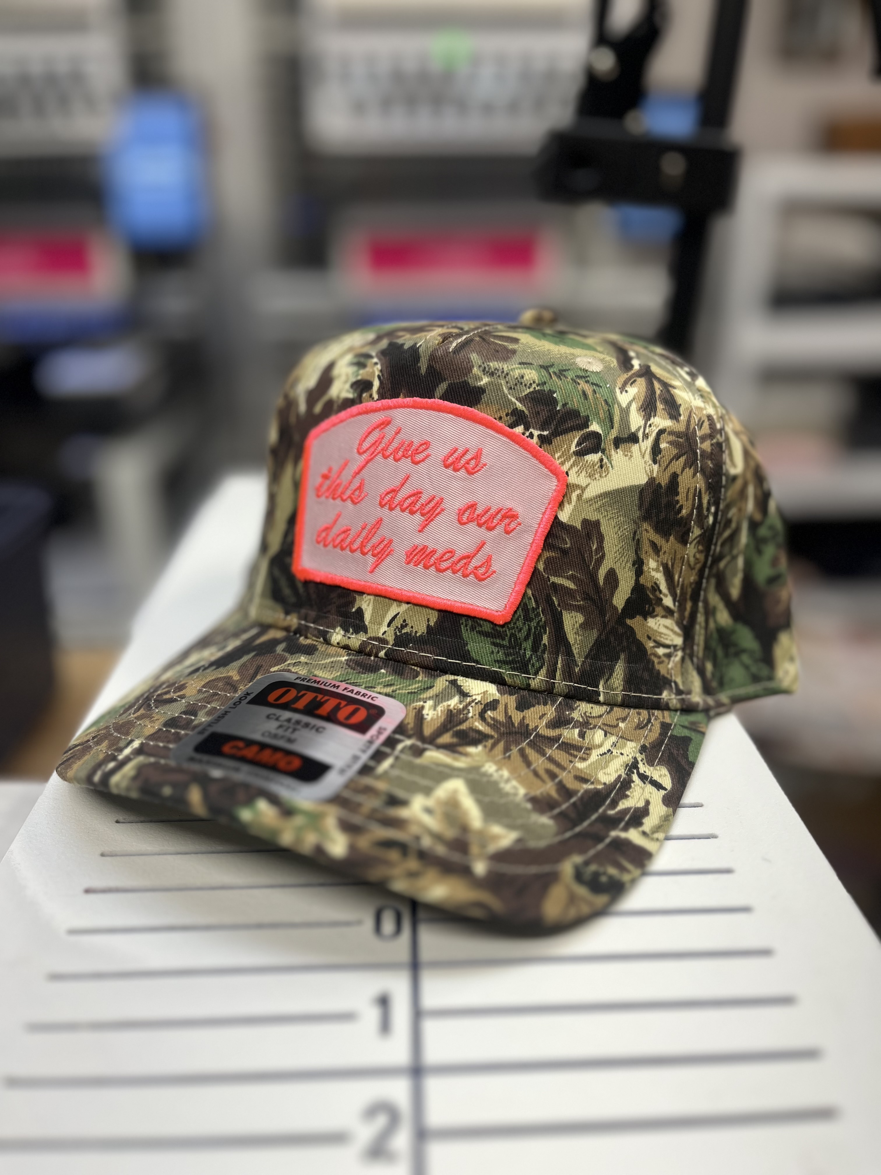 Give us this day Camo Patch Hat