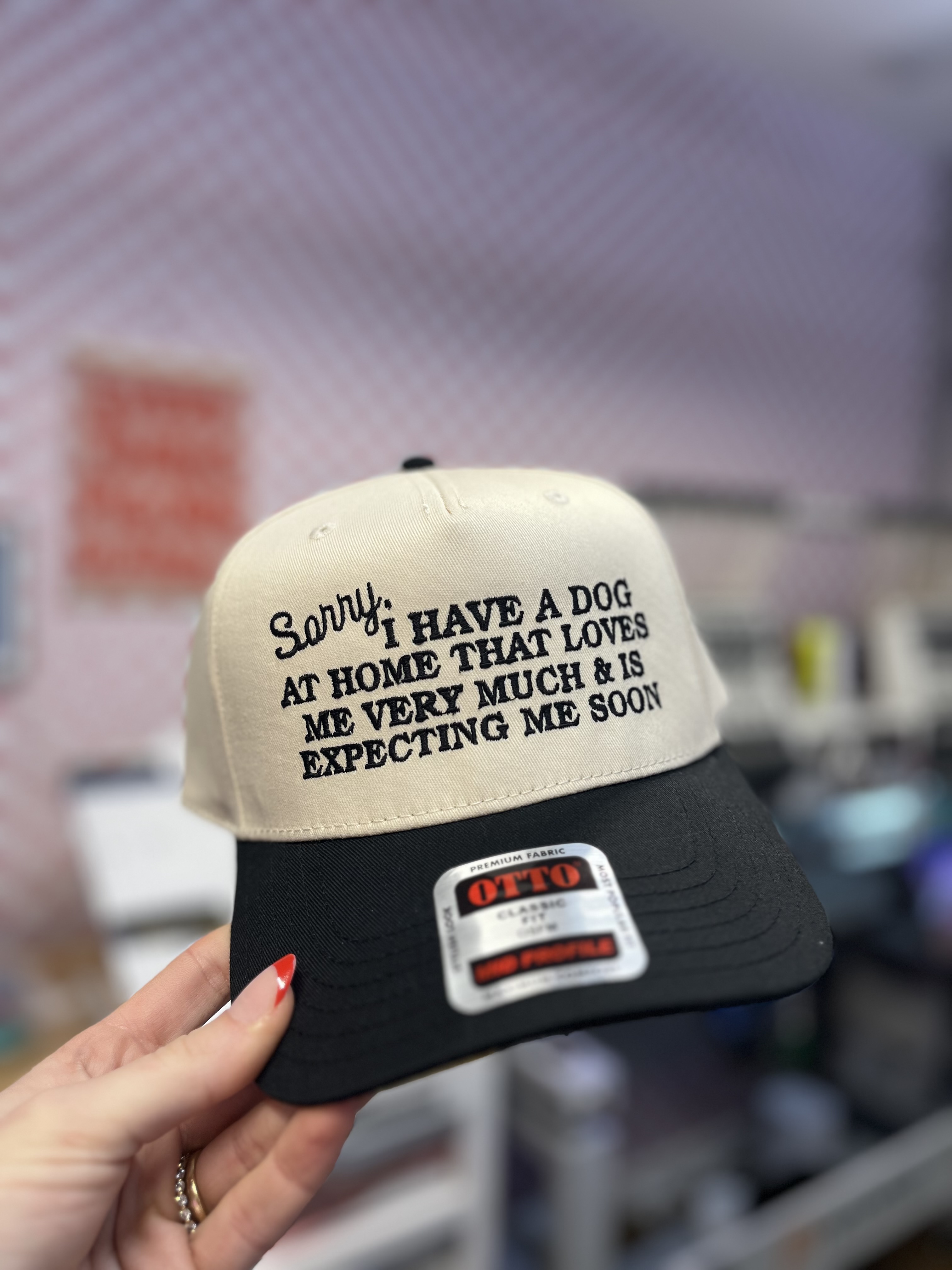 “Sorry I have a dog” Trucker Hat