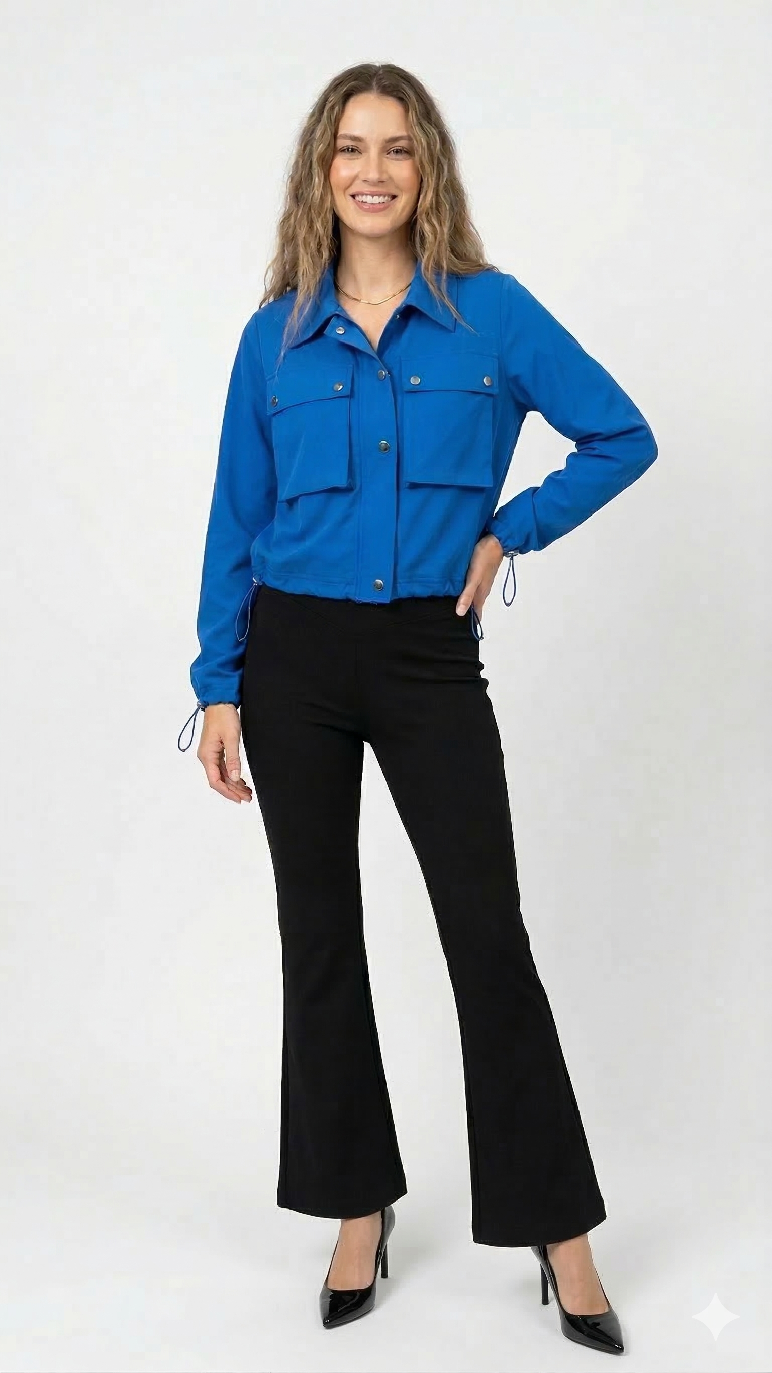 Chamarra doble falso 