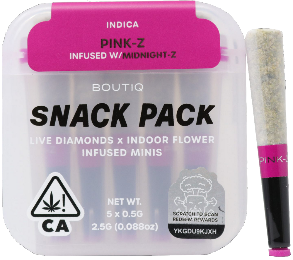 Boutiq Snack Pack (2.5g) – Pink-Z - Cali Canna