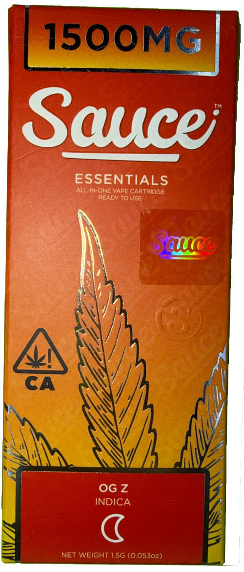 Sauce Essentials OG Z Indica Vape Cartridge