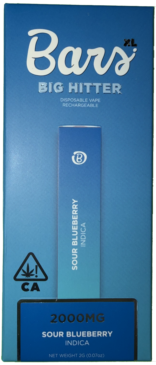 Bars XL Sour Blueberry Vape Cartridge